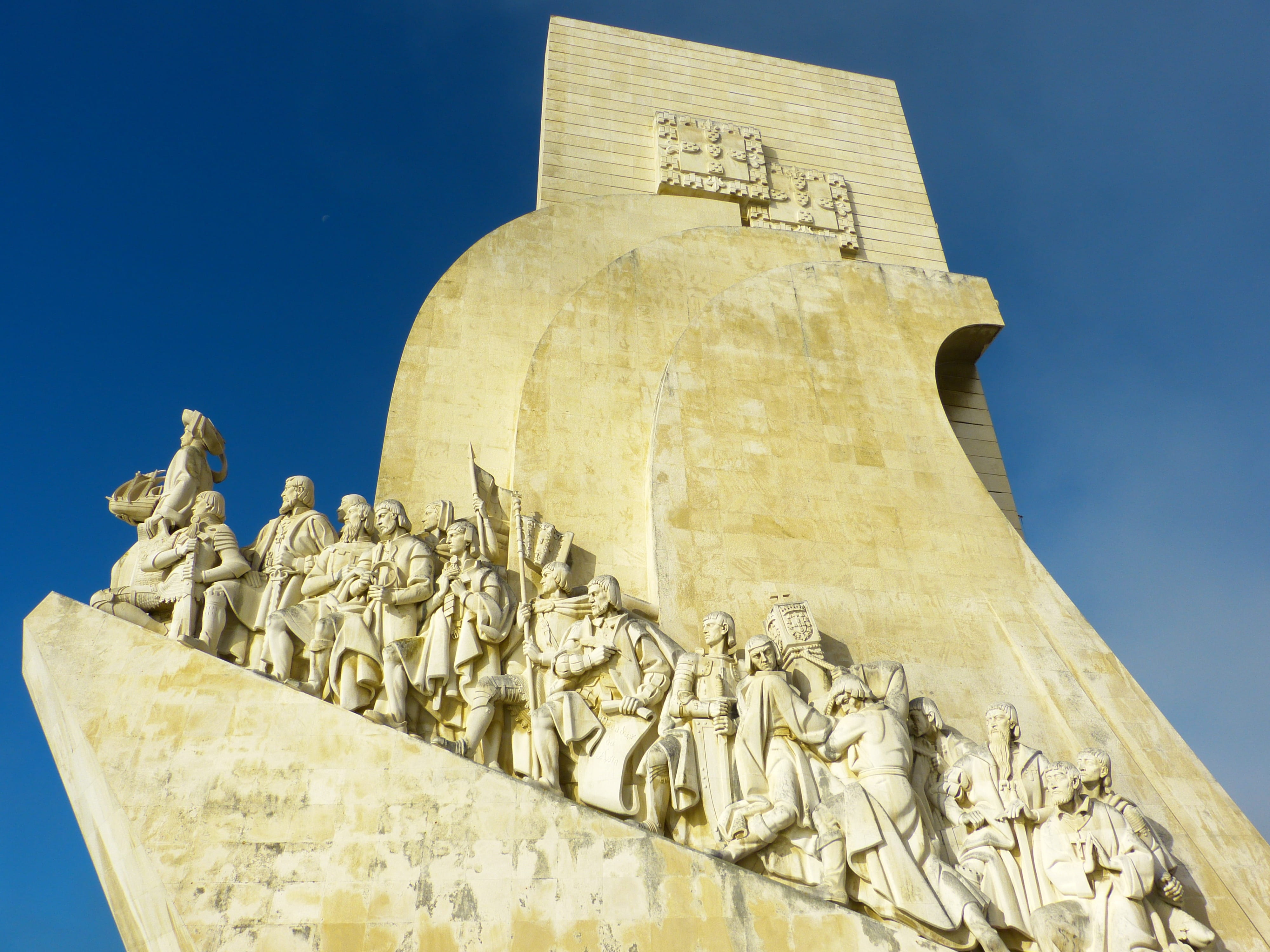 lisboa, dos, no people, architectural column, travel destinations, descobrimentos, padr, monument, creativity, sky, ancient civilization, low angle view, HD Wallpaper