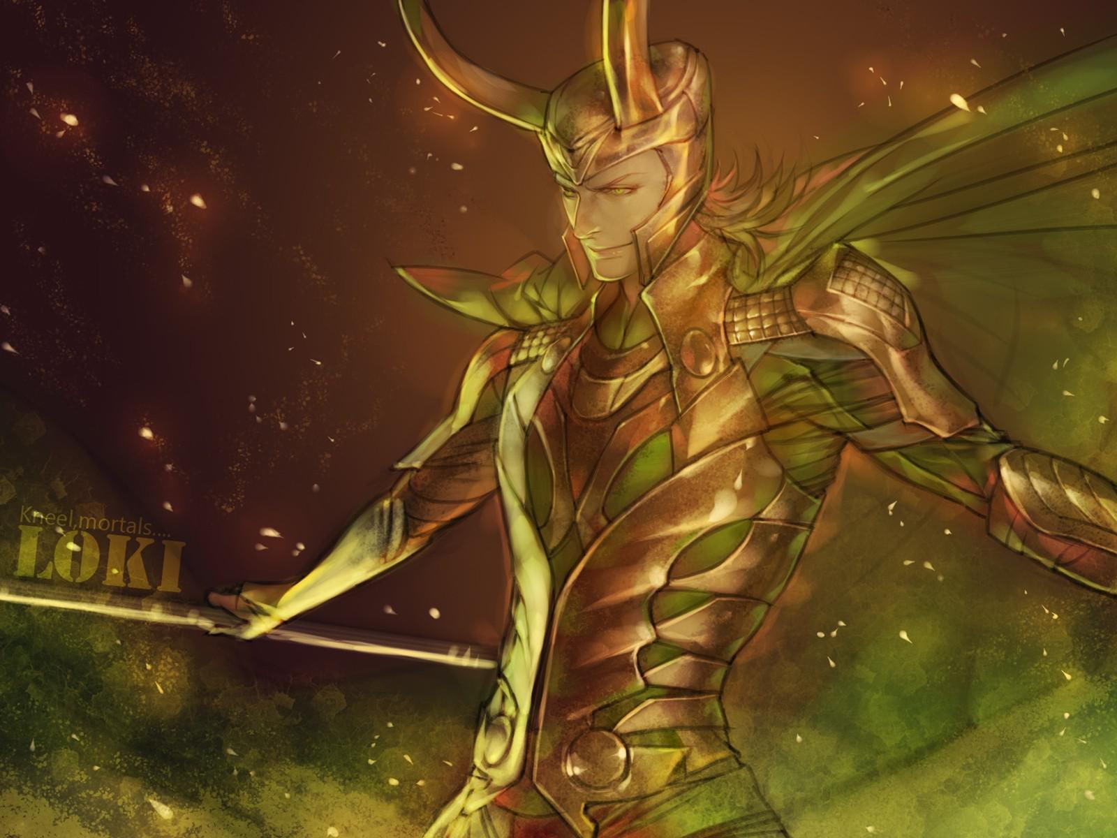 horns, concept, character, gods, text, background, illustration, helmets, artwork, sceptres, photo, 720P, norse, marvel, loki, fantasy, avengers, movie, HD Wallpaper