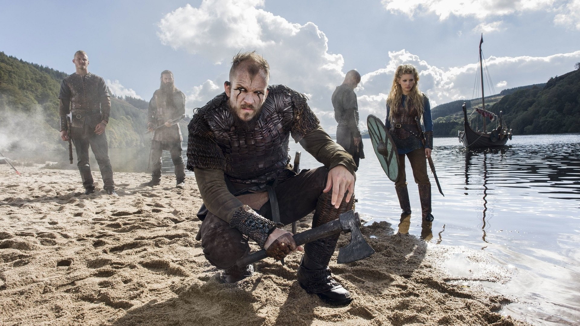emotion, holiday, leisure activity, young men, trip, TV Show, full length, males, young women, couple - relationship, adult, Vikings (TV Show), standing, HD Wallpaper