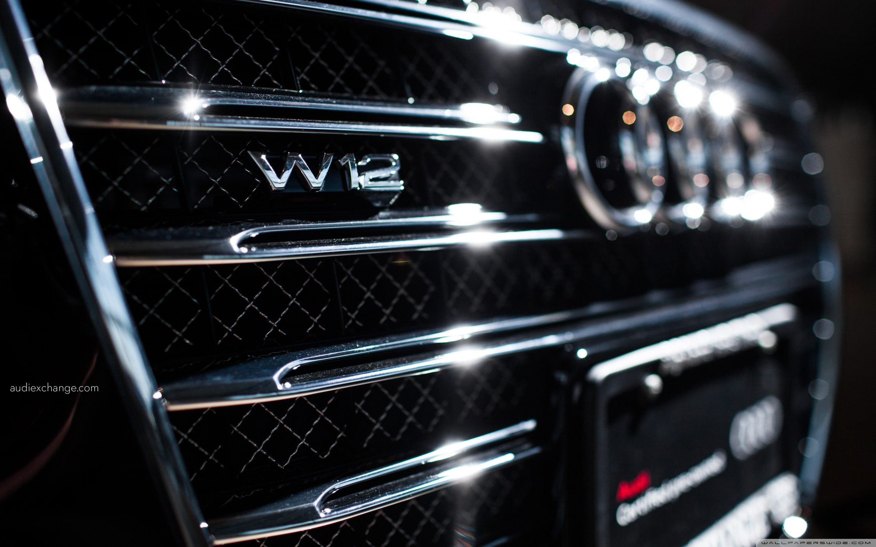 2K, hd, 2880x1800, uhd, logo, A8, Audi, cars, W12, HD Wallpaper