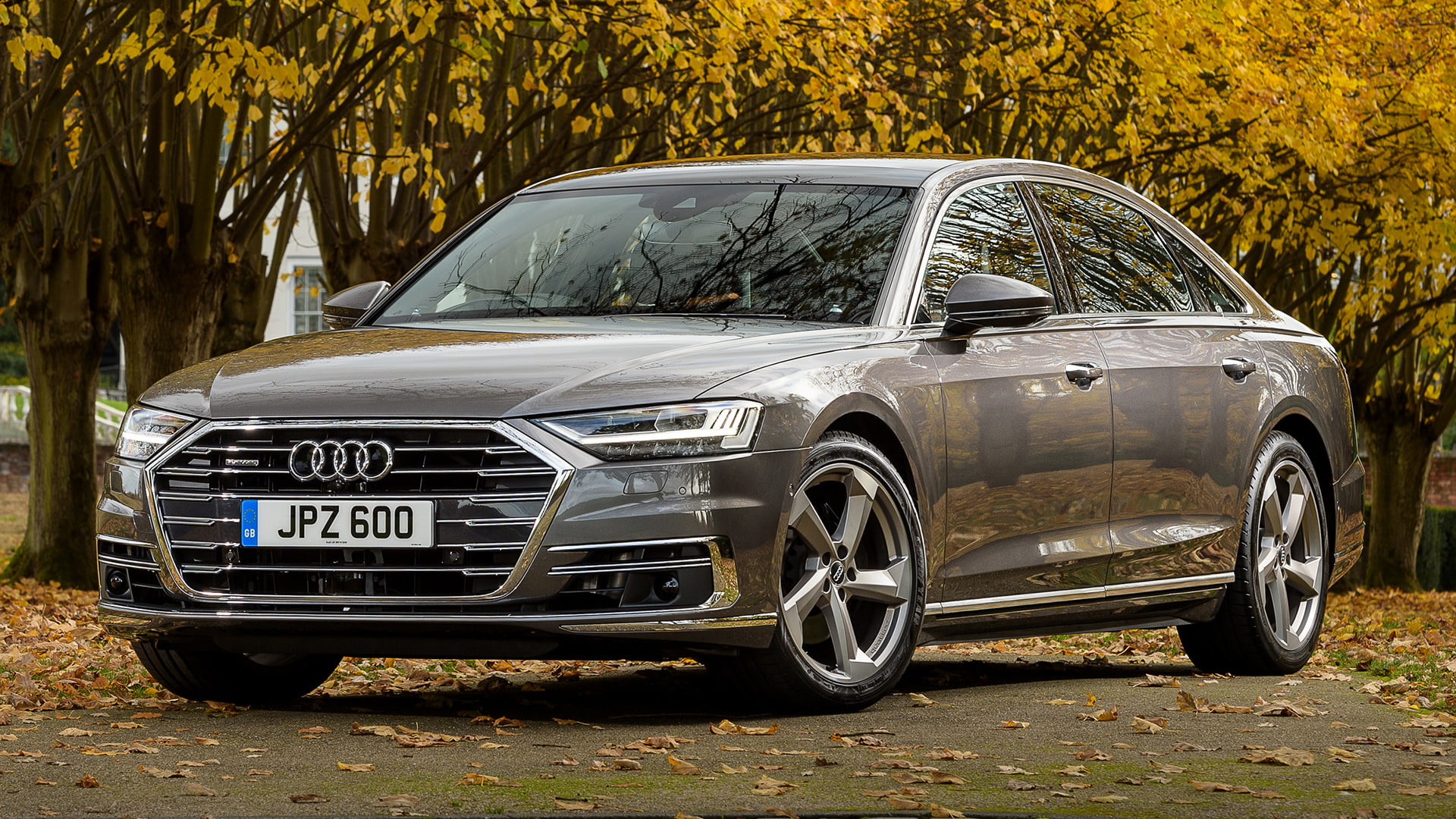 Sedan, Car, Full-Size Car, Audi, Audi A8 L, Luxury Car, Audi A8, Silver Car, 1080P, HD Wallpaper