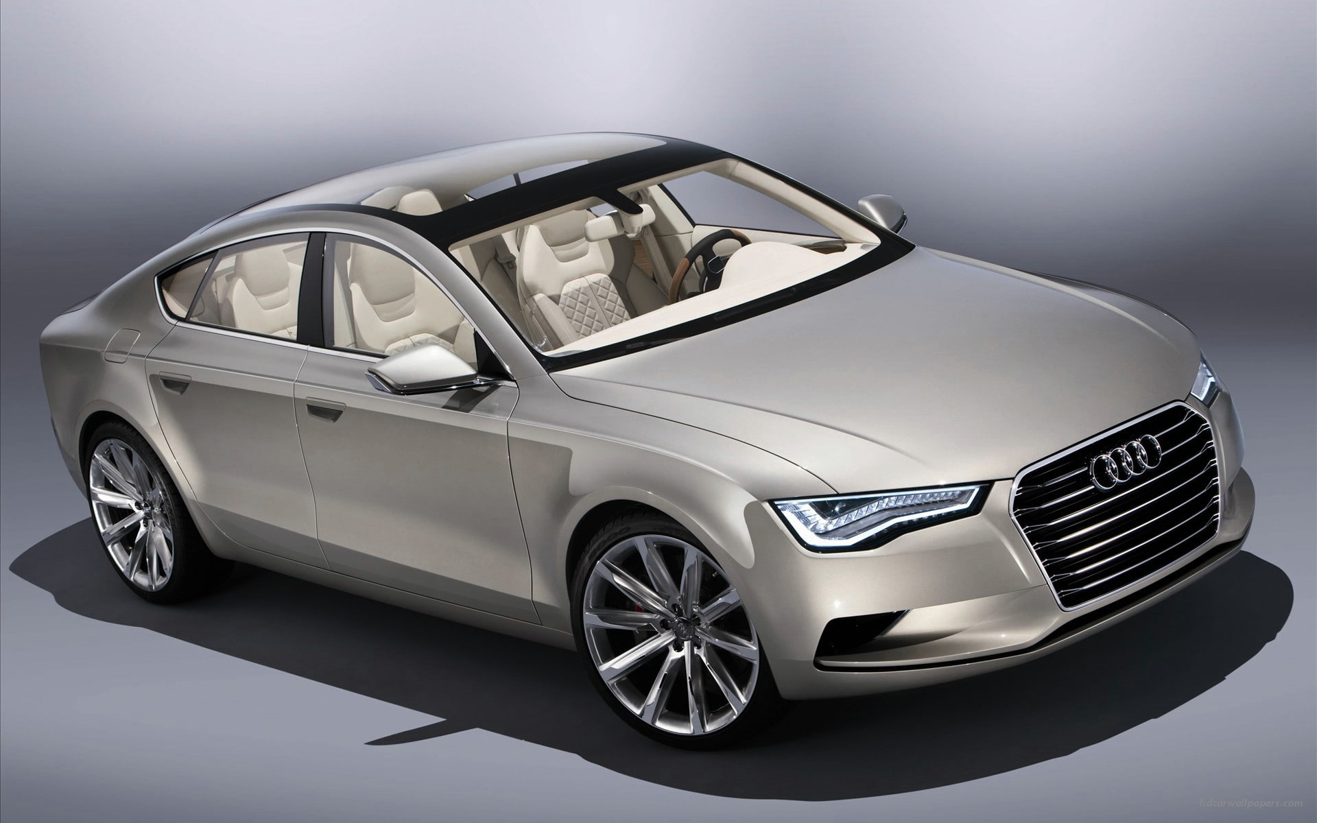 audi, concept, sportback, brown, 1080P, HD Wallpaper