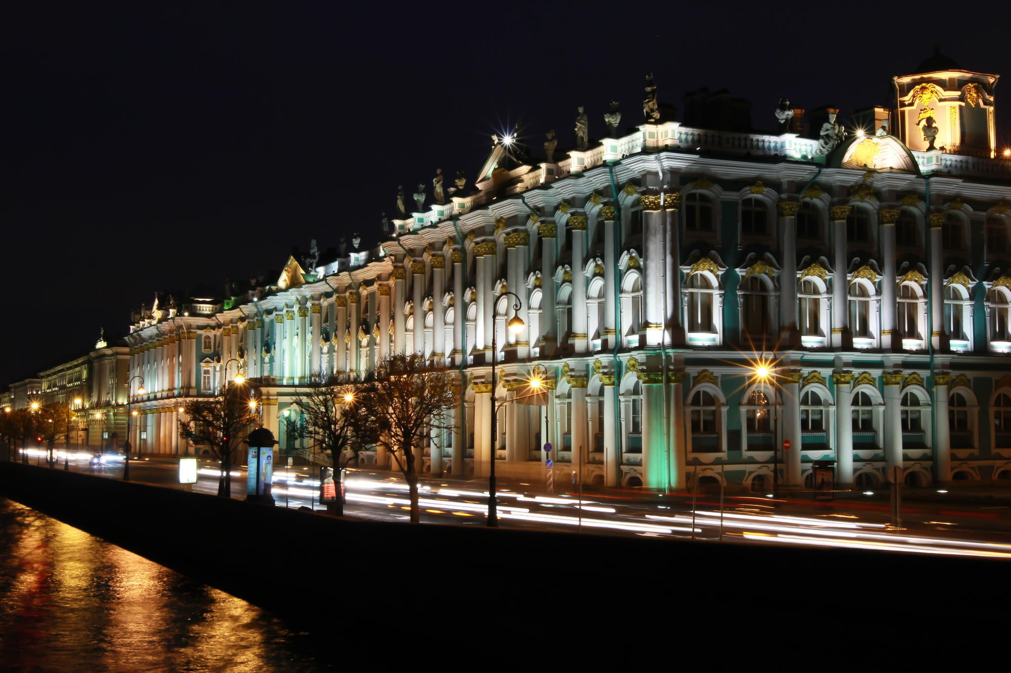 1080P, The Hermitage, Saint Petersburg, SPb, lights, night, St. Petersburg, Museum, Russia, Peter, HD Wallpaper