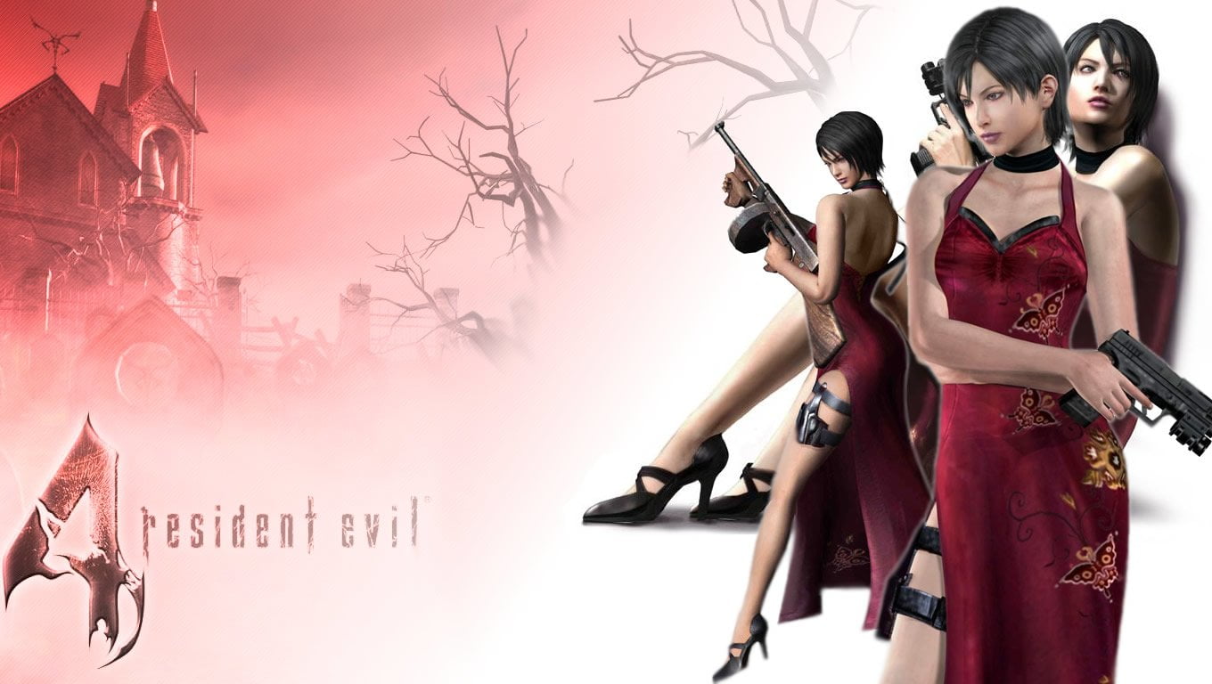  architecture, people, building exterior, red, evil, sky, text, technology, communication, women, clothing, young adult, 720P, Resident Evil, HD Wallpaper