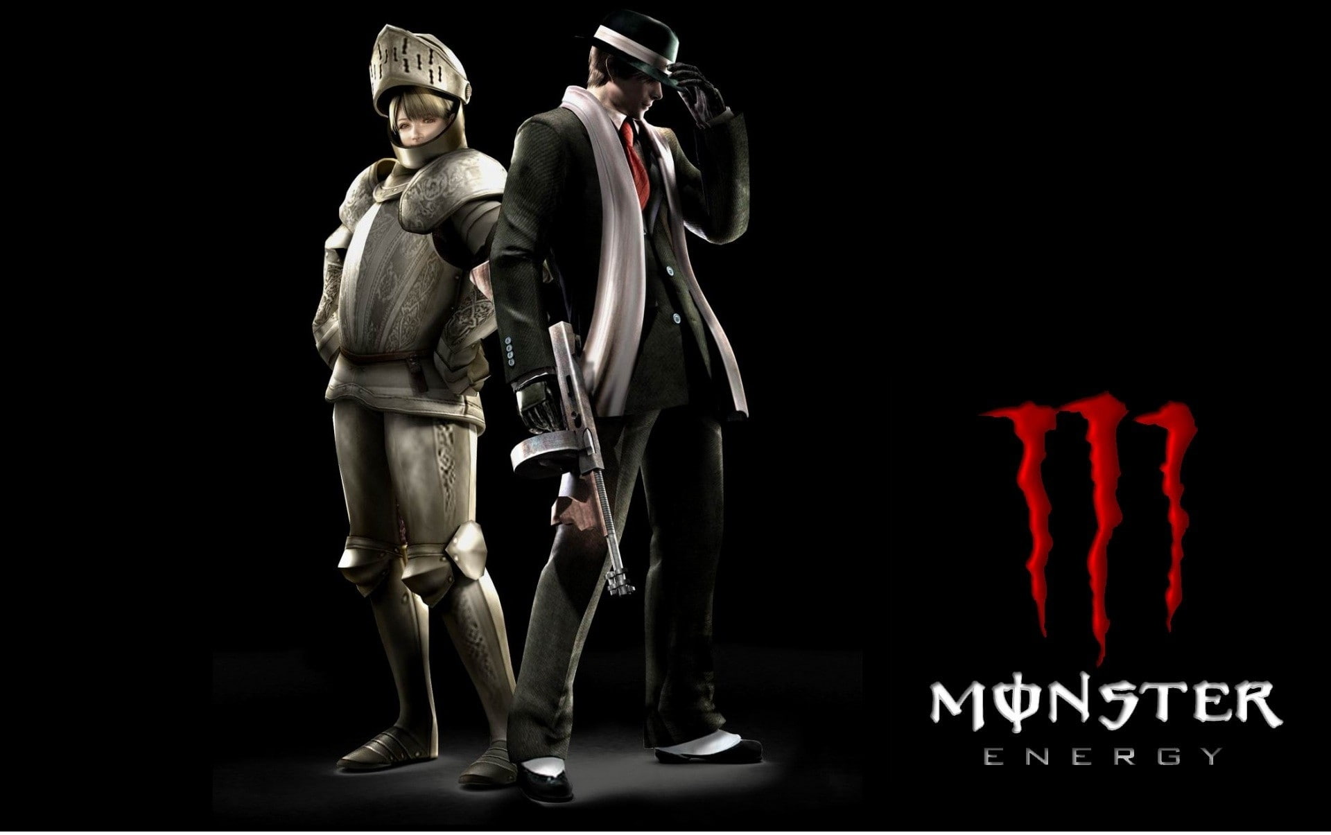 evil, Energy, monster, art, re, 1080P, video, games, hd, resident, x, Monster Energy, HD Wallpaper