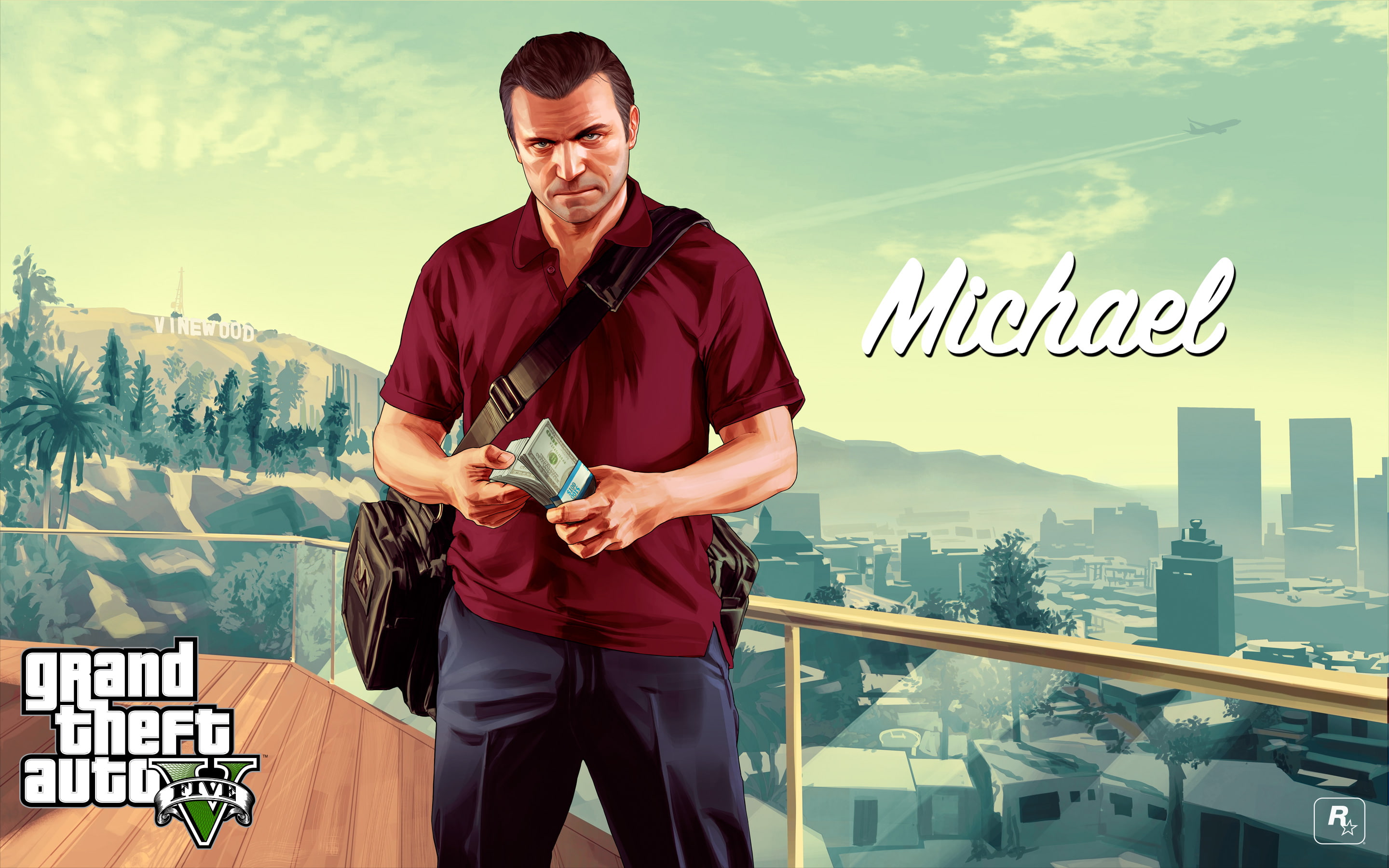 Grand Theft Auto V, Grand Theft Auto, 2K, Michael De Santa, HD Wallpaper