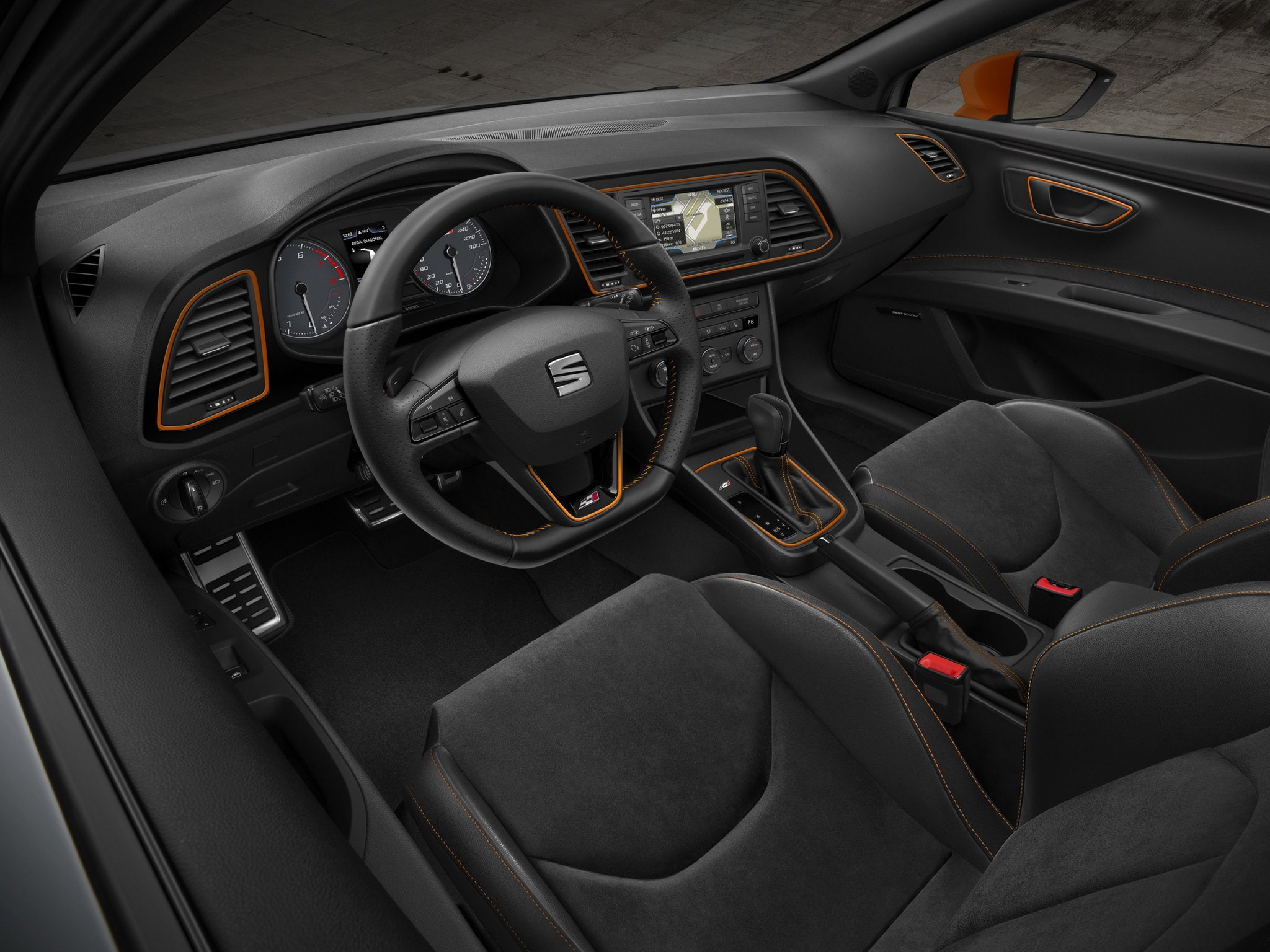 leon, s c, interior, seat, 280, 2014, 1080P, cupra, HD Wallpaper