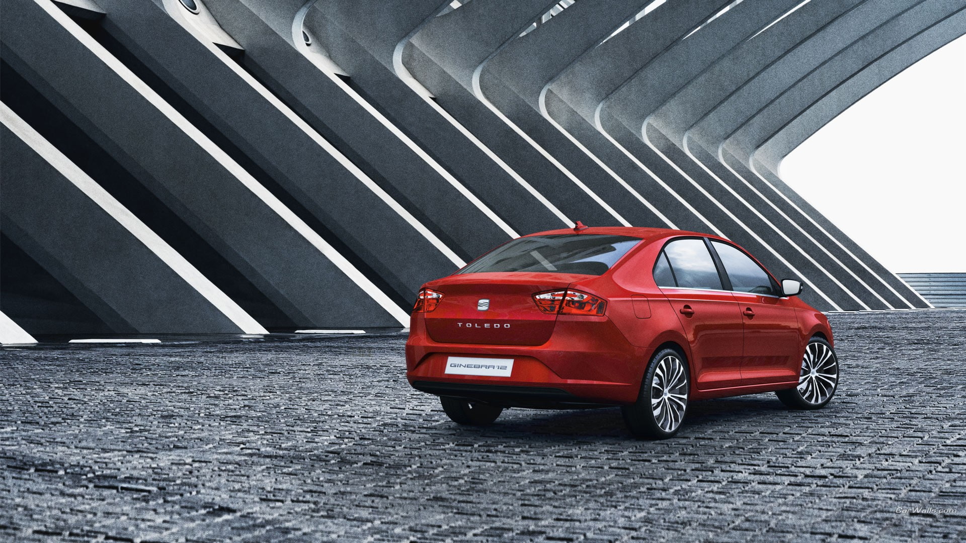 parking, city, red, mode of transportation, transportation, toy, no people, parking lot, garage, stationary, architecture, luxury, Seat Toledo, motor vehicle, HD Wallpaper