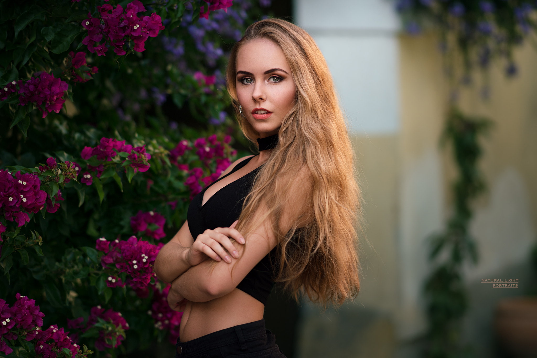 blonde, women, depth of field, portrait, Jasmina, 1080P, Robert Chrenka, belly, HD Wallpaper