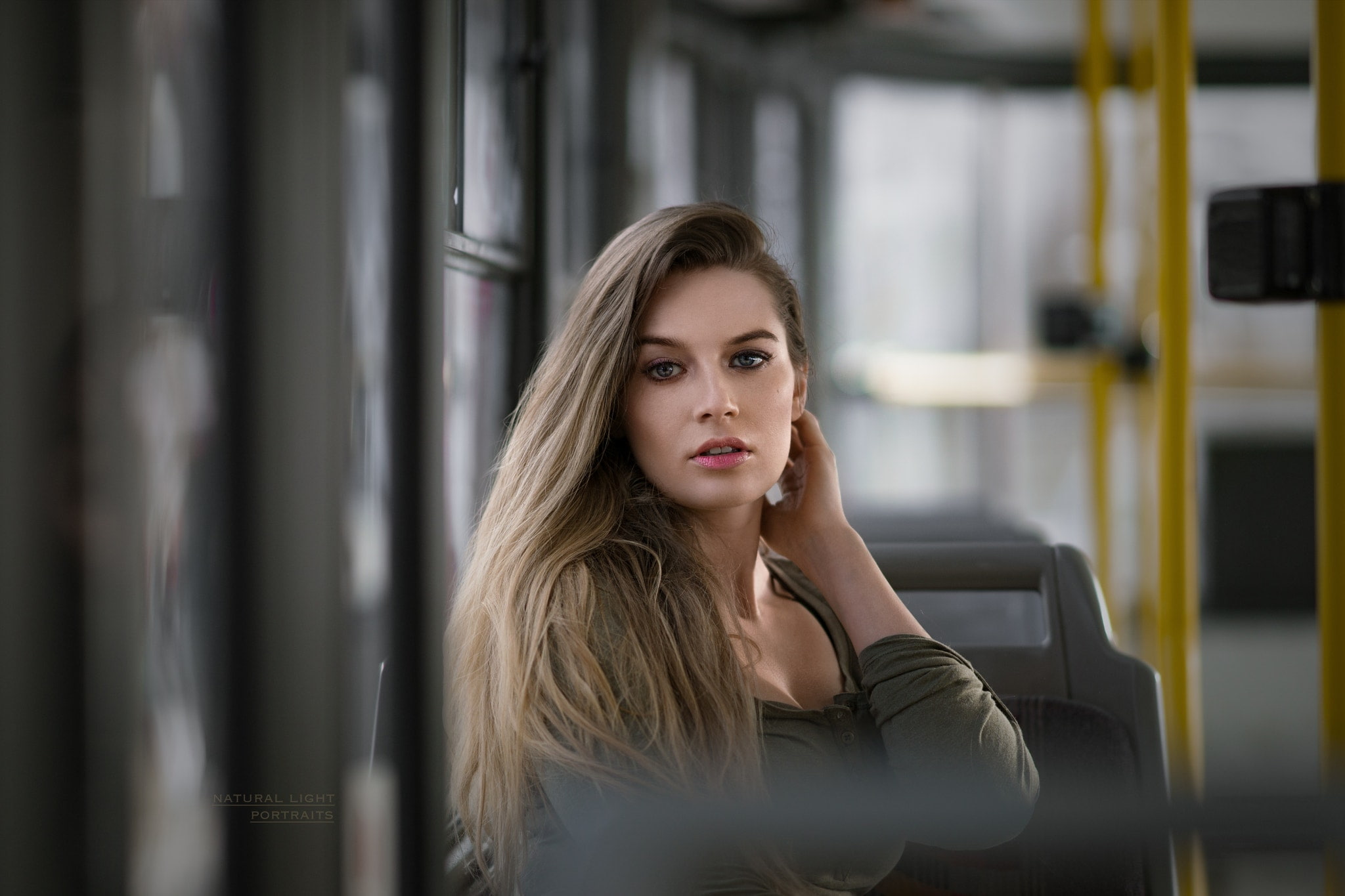 adult, 1080P, hairstyle, beauty, young adult, beautiful woman, headshot, lifestyles, Lucie Syrohova, one person, indoors, contemplation, Robert Chrenka, HD Wallpaper