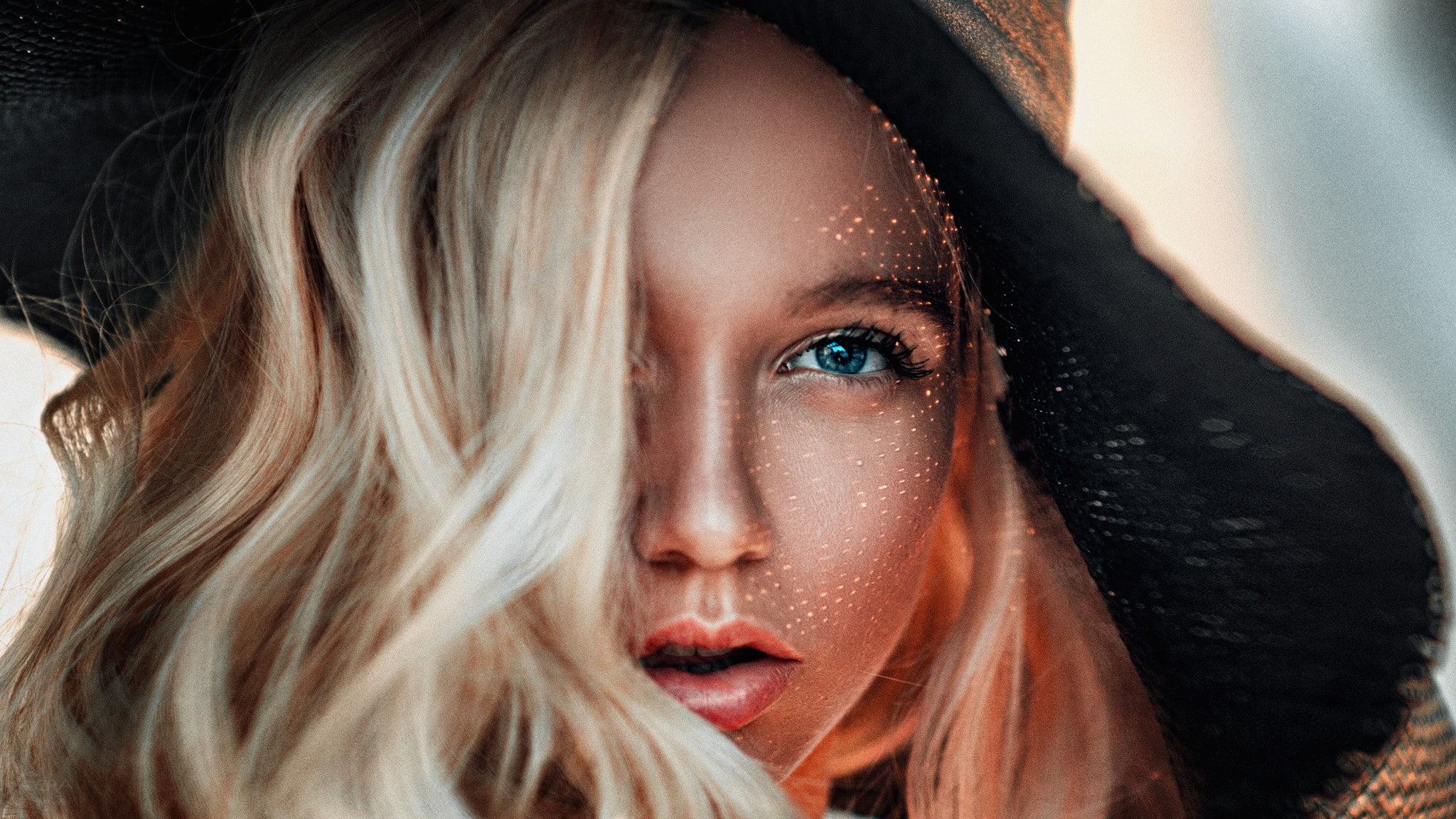 natural light, make-up, real people, young adult, indoors, photography, portrait, young women, imwarrior, Georgy Chernyadyev, adult, teenager, 1080P, eyes, HD Wallpaper