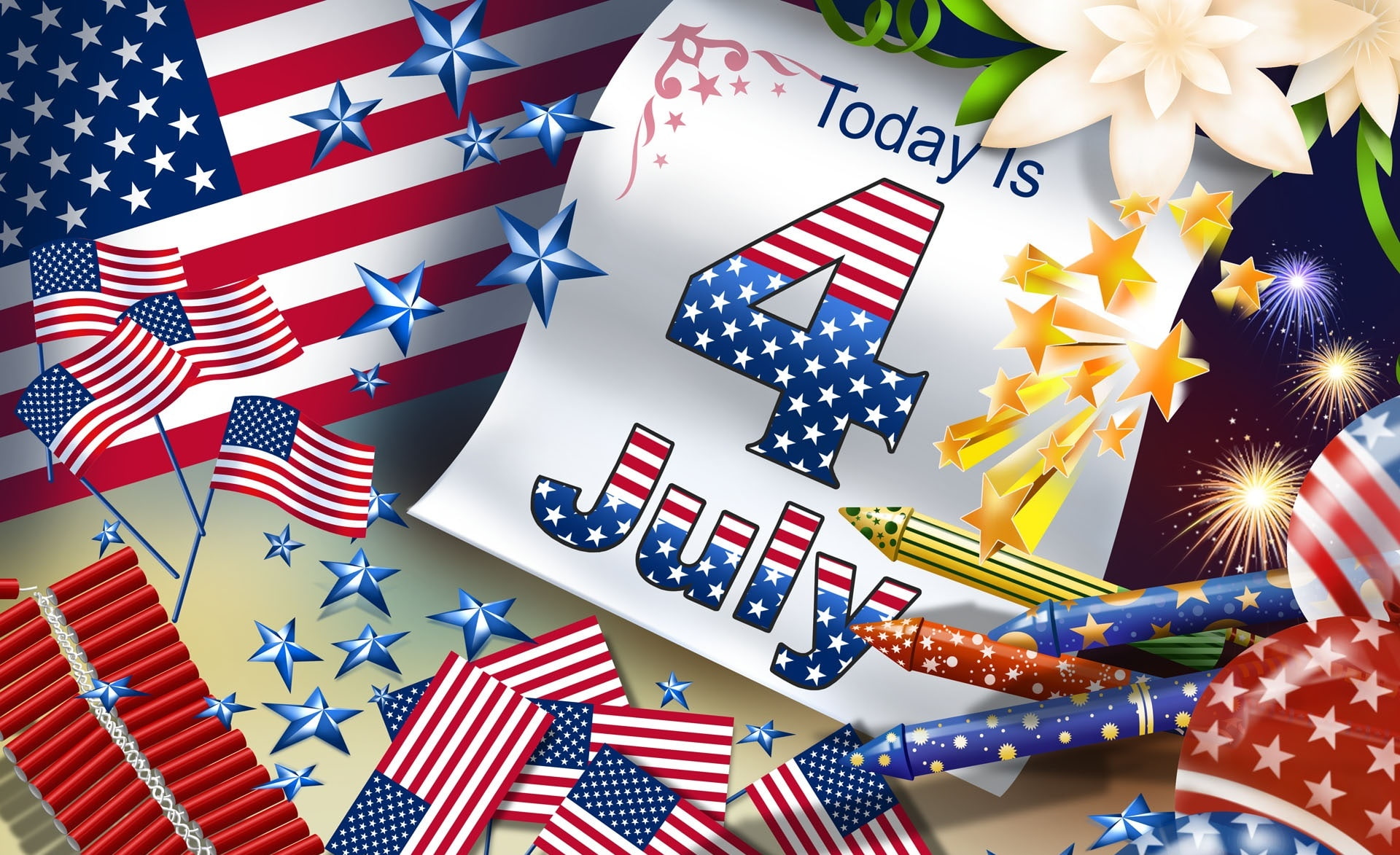 happy fourth of july!, shape, indoors, celebration, july, Independence Day, s, pride, 1080P, striped, fourth, western script, government, u, patriotism, HD Wallpaper