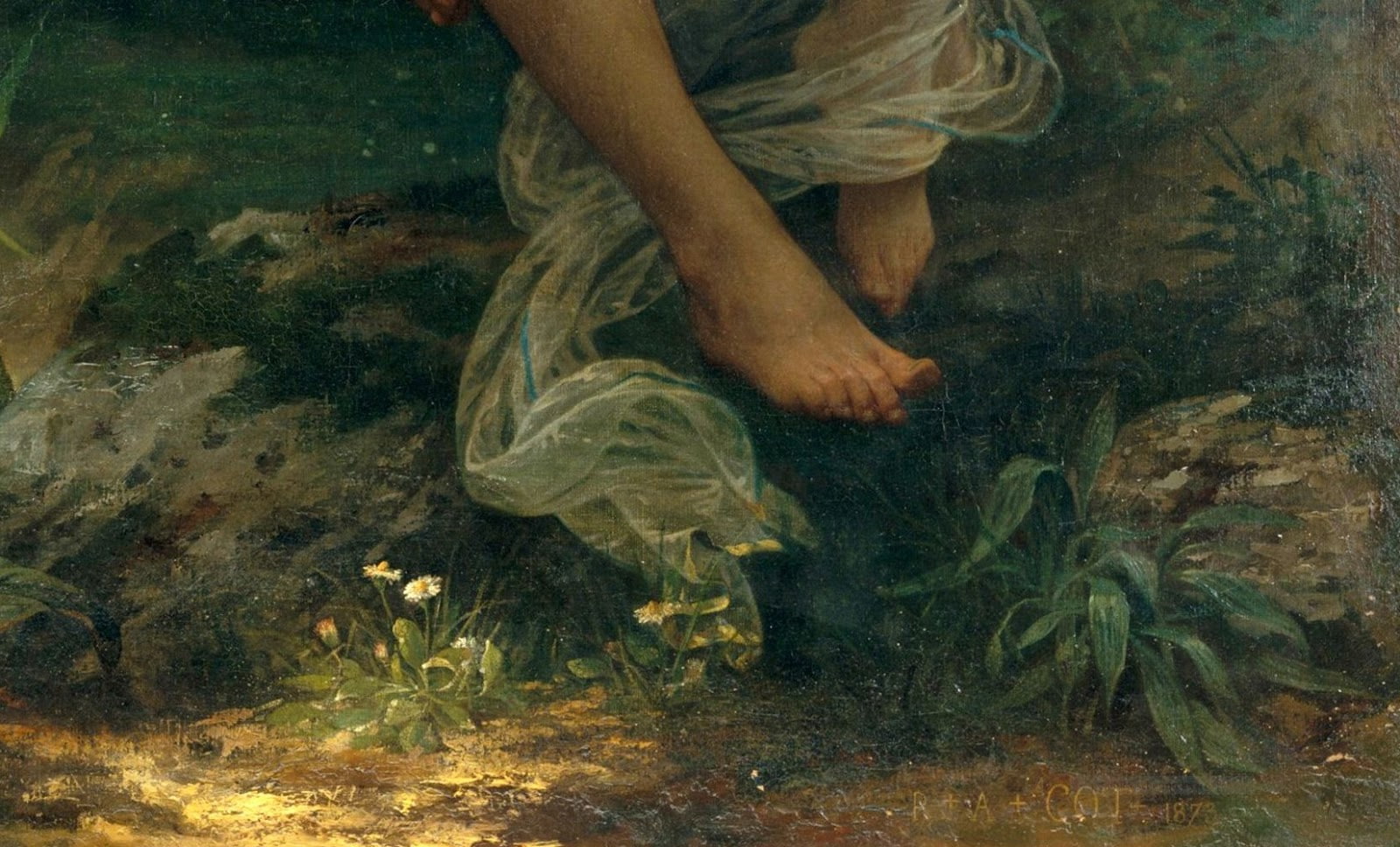 women, transparent, real people, adult, classic art, sea, marine, lifestyles, human body part, water, one person, nature, Pierre Auguste Cot, leisure activity, HD Wallpaper