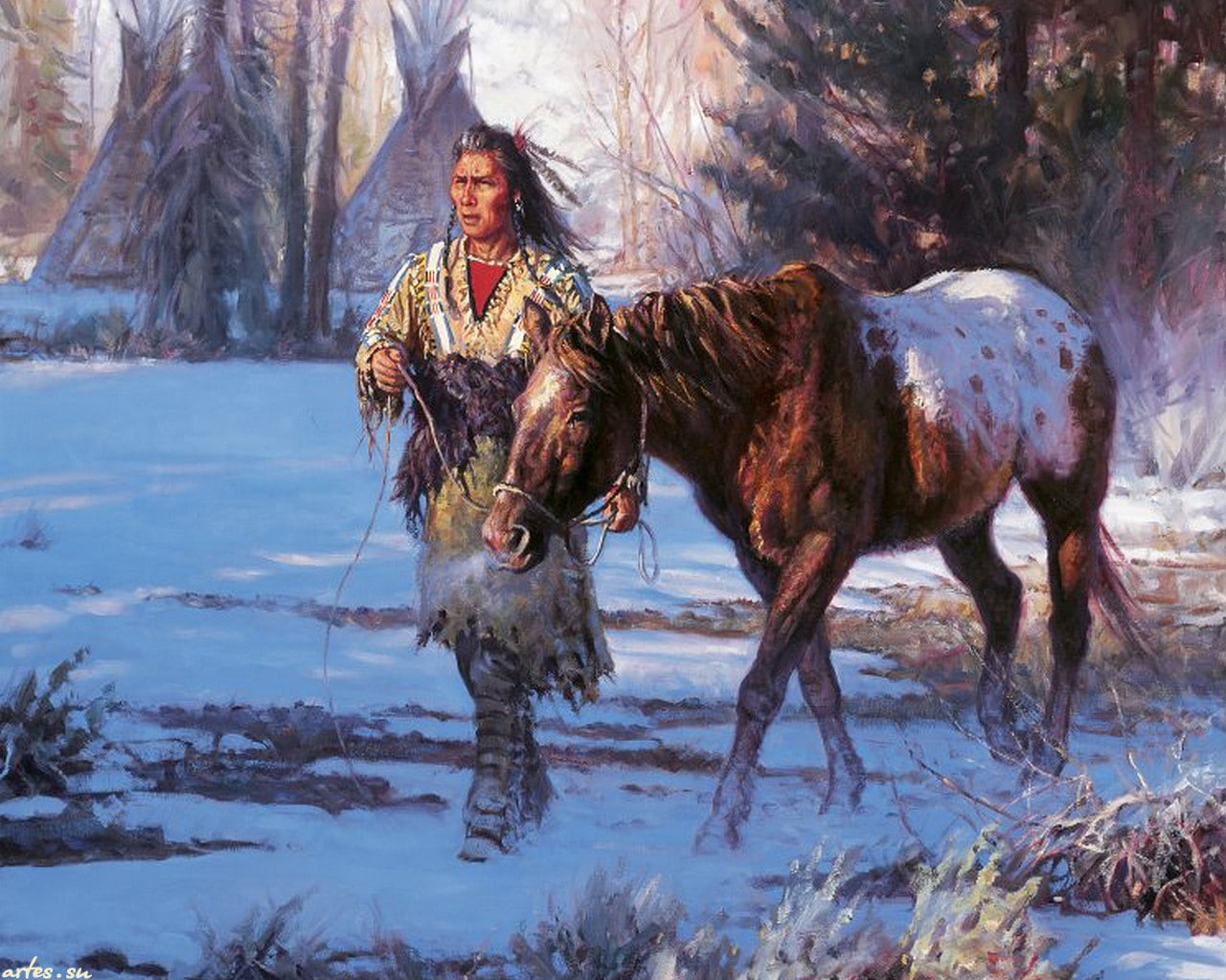 hd, american, native, artistic, 720P, HD Wallpaper