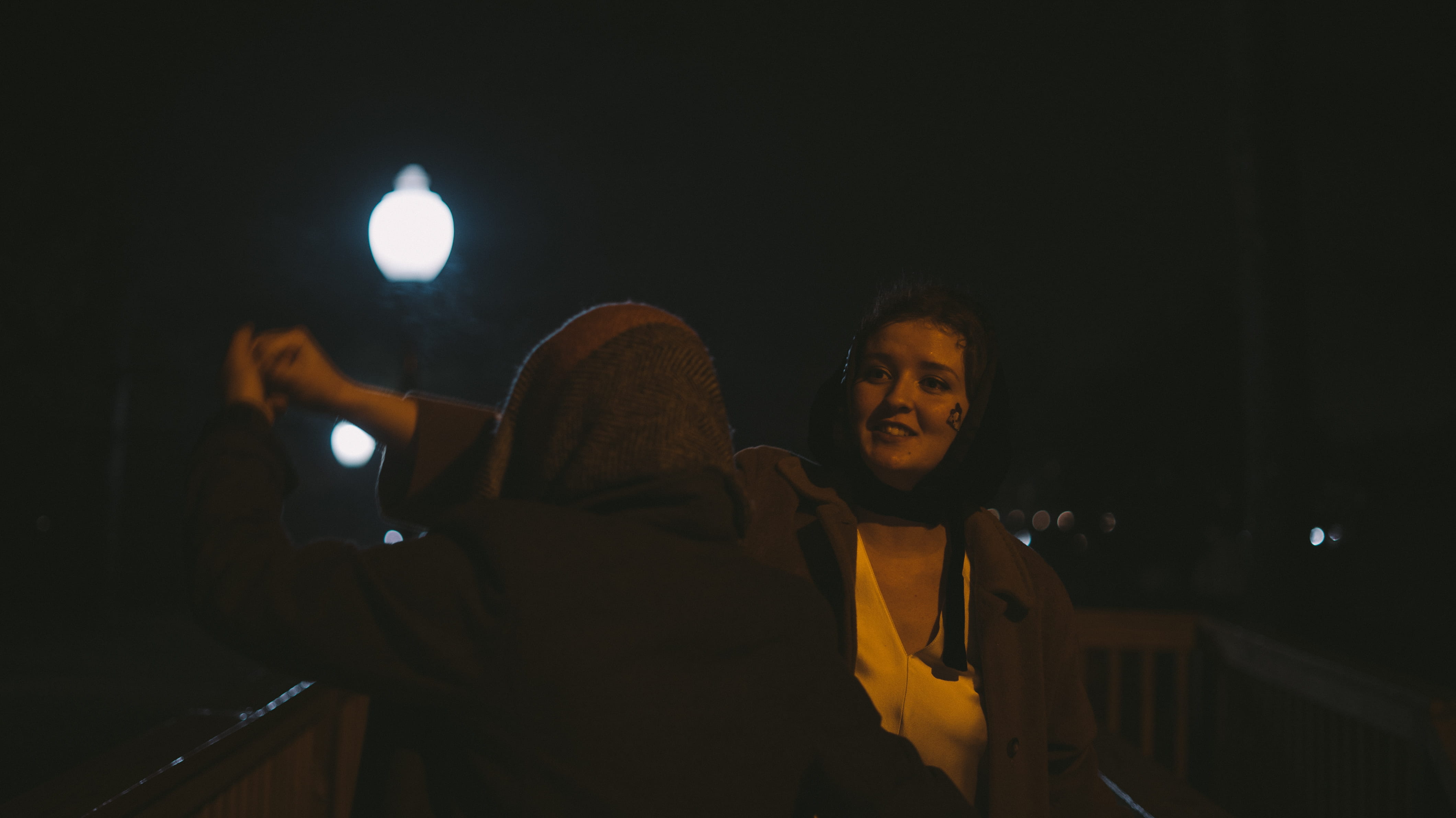 young adult, #dancing, real people, standing, 4K, leisure activity, dark, lifestyles, outdoor, one person, candid, holding, college, waist up, #night, HD Wallpaper