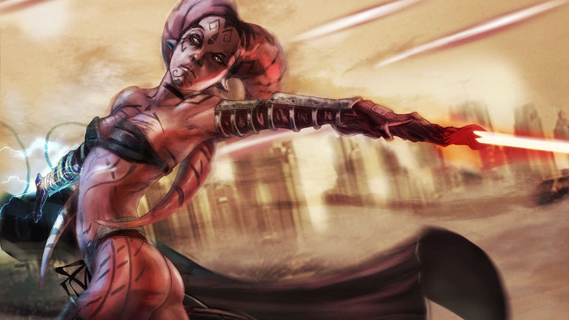 darth talon star wars twilek, 1080P, HD Wallpaper