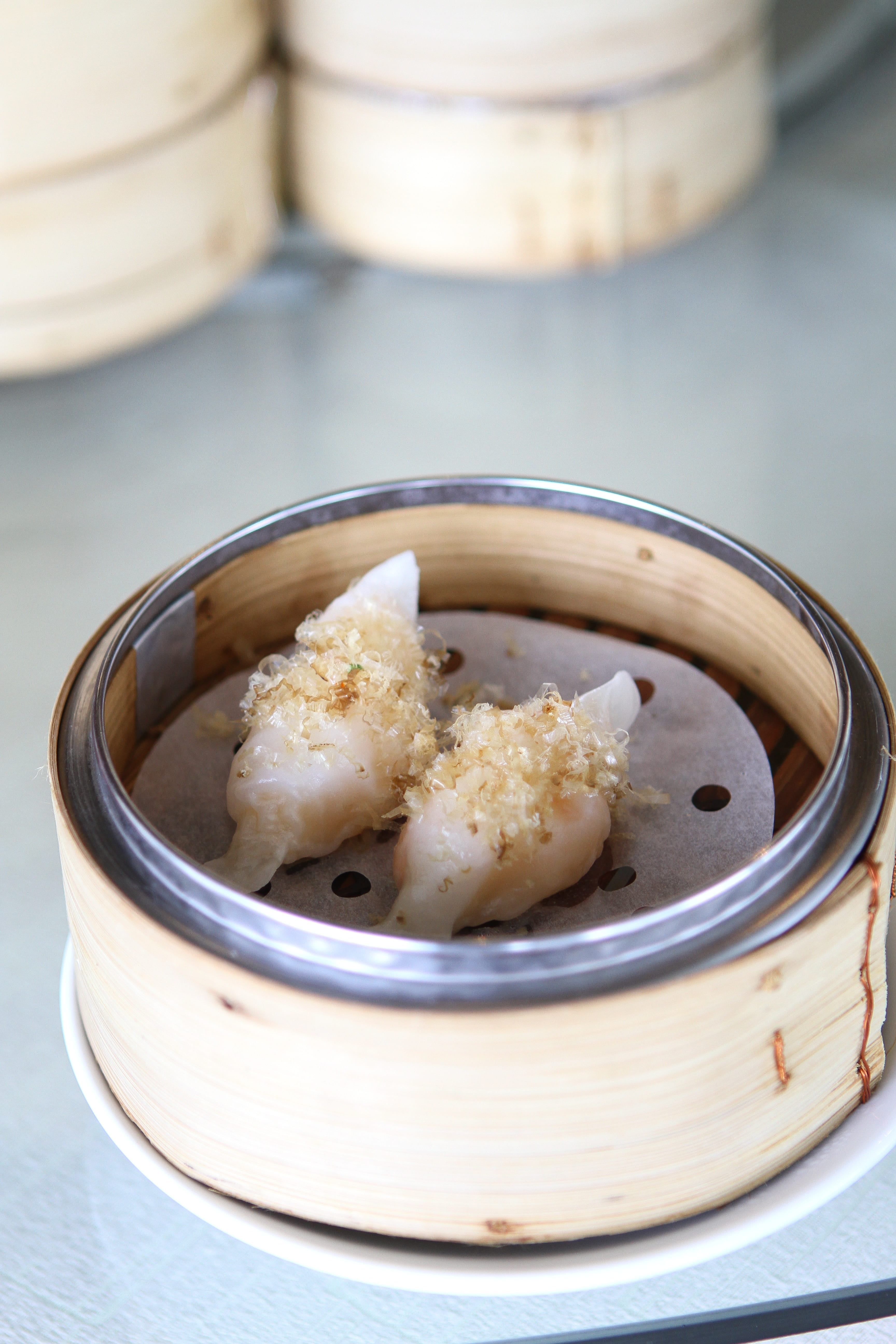 Chinese Food, freshness, food and drink, food, ready-to-eat, asian food, Har Gow, table, no people, steamed, wellbeing, container, chinese dumpling, 5K, Phone HD Wallpaper