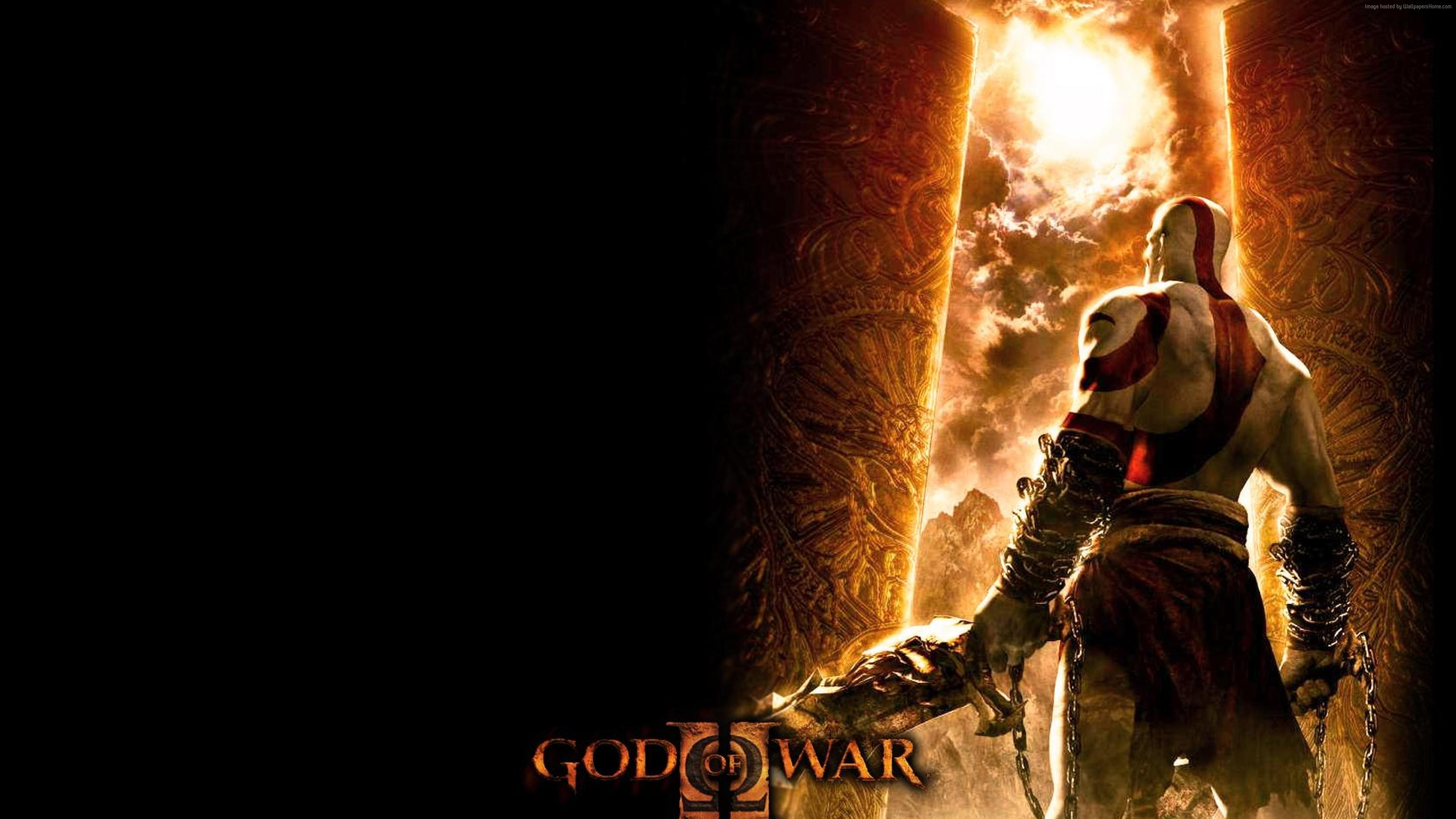 E3 2017, night, burning, sign, occupation, copy space, heat - temperature, nature, rear view, real people, God of War, 4K, 4k, adventure, one person, flame, HD Wallpaper