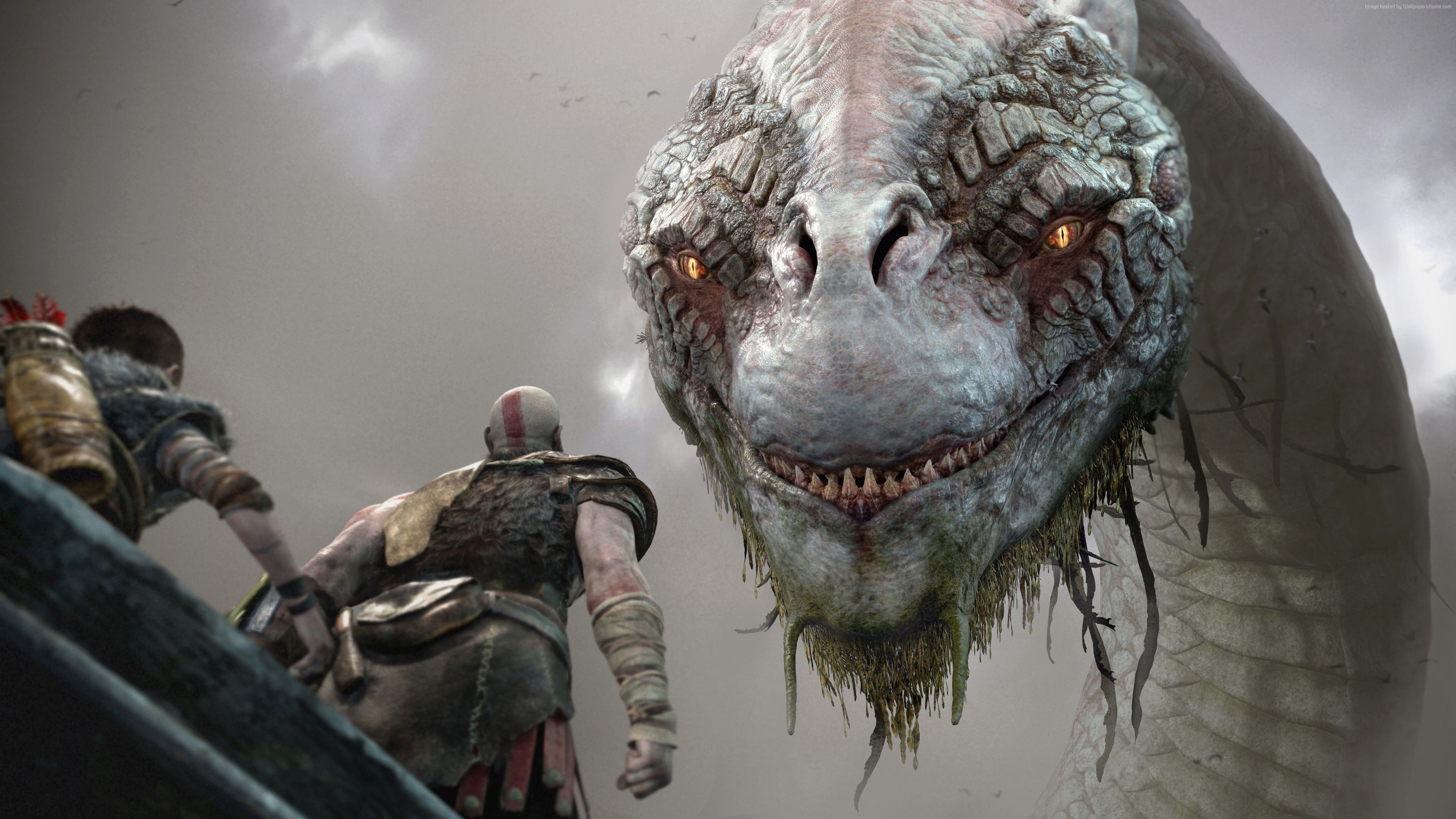 4K, God of War, E3 2017, 4k, screenshot, HD Wallpaper