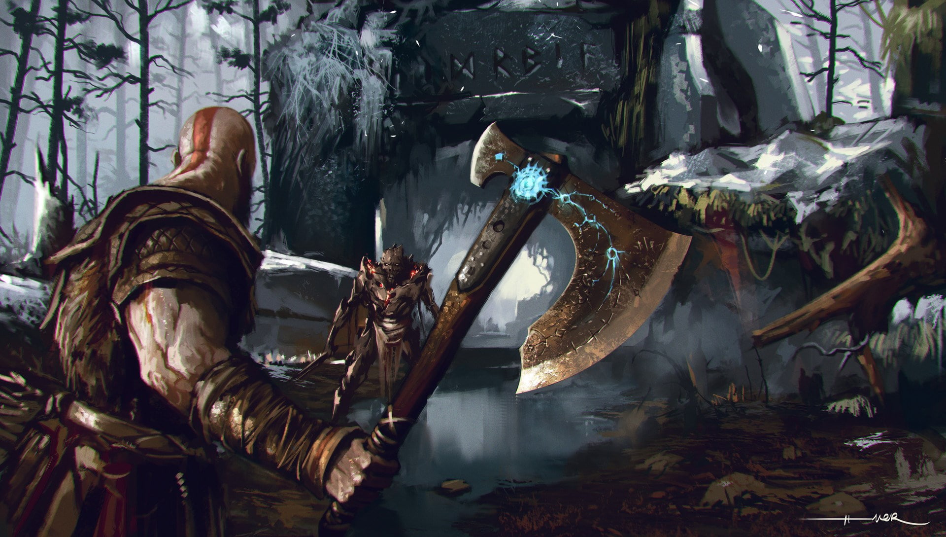 god of war 2017, 1080P, HD Wallpaper