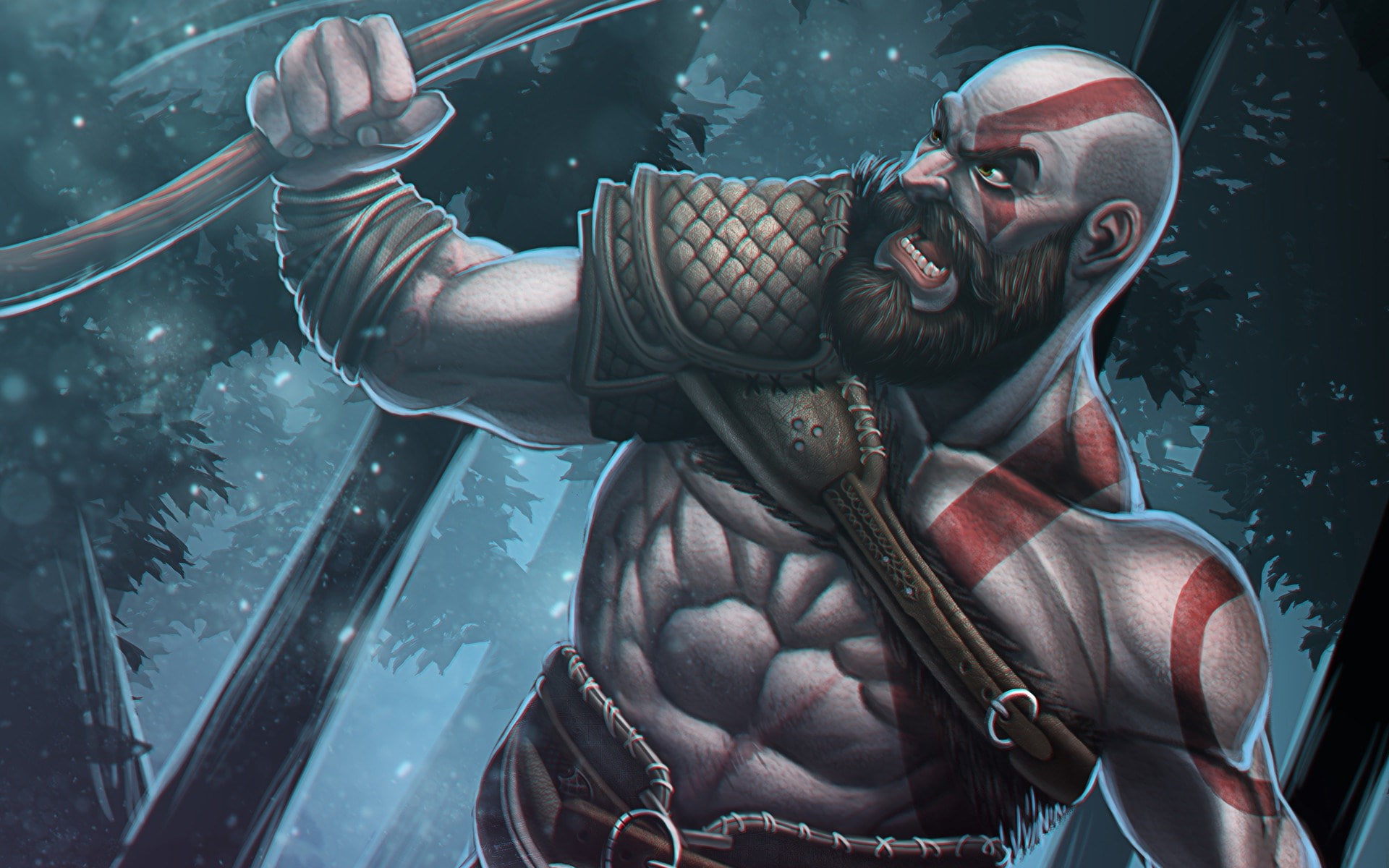 1080P, god of war 2017, HD Wallpaper