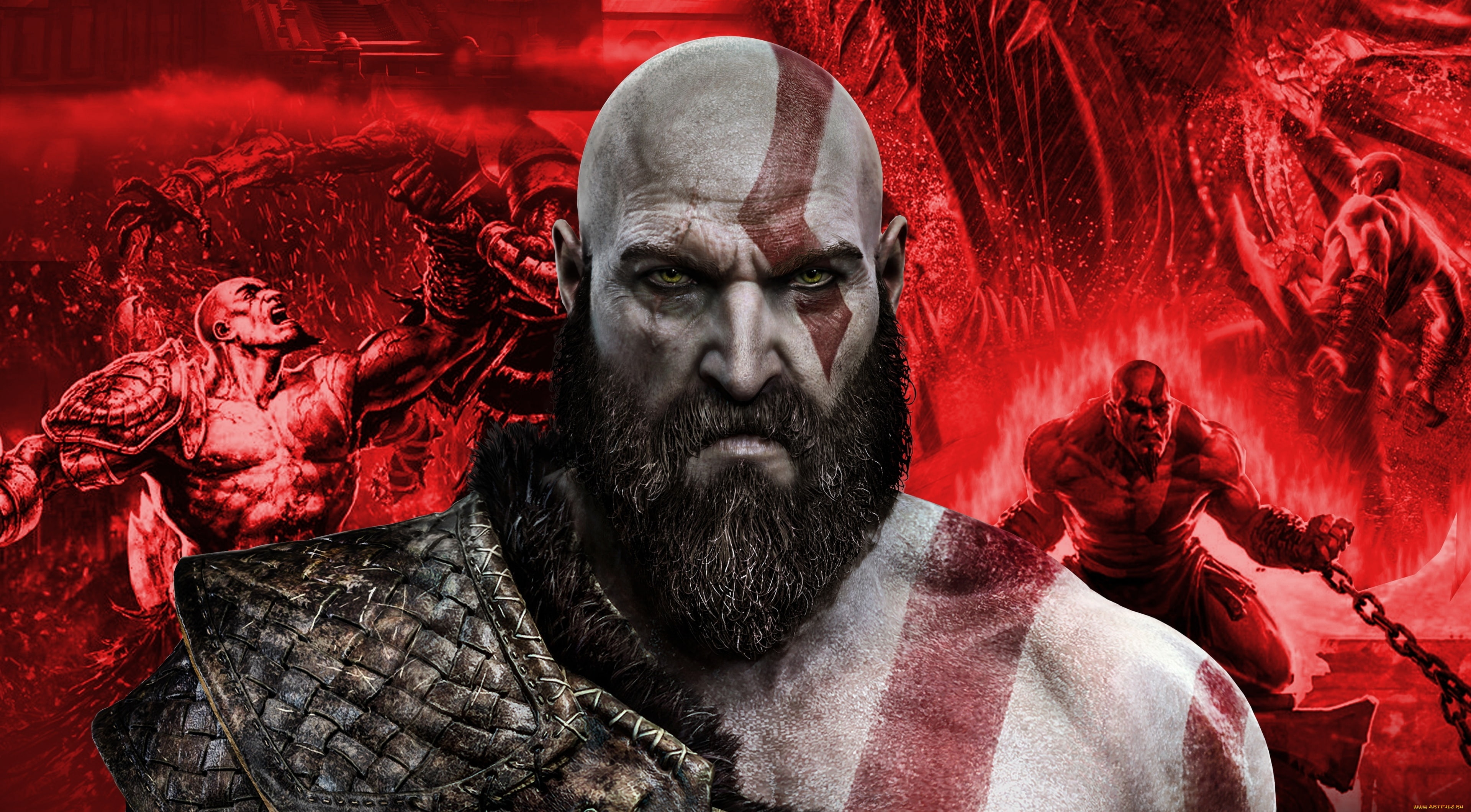 the Slayer of evil., God Of War, Kratos, 4K, HD Wallpaper
