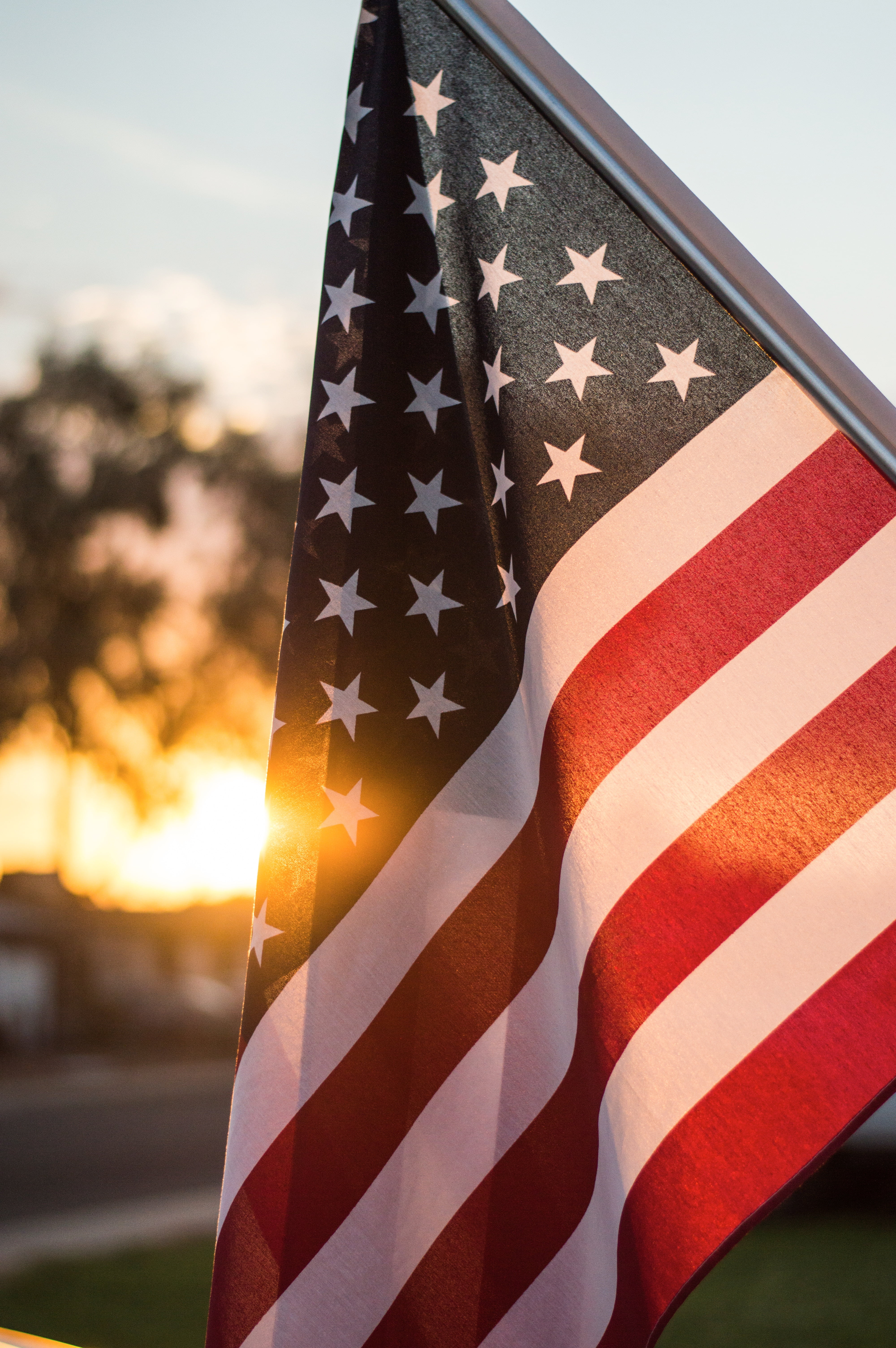 symbol, sunlight, the Americas, uS Memorial Day, american Flag, state, outdoors, democracy, uSA, national Flag, nature, 5K, american Culture, close-up, Phone HD Wallpaper