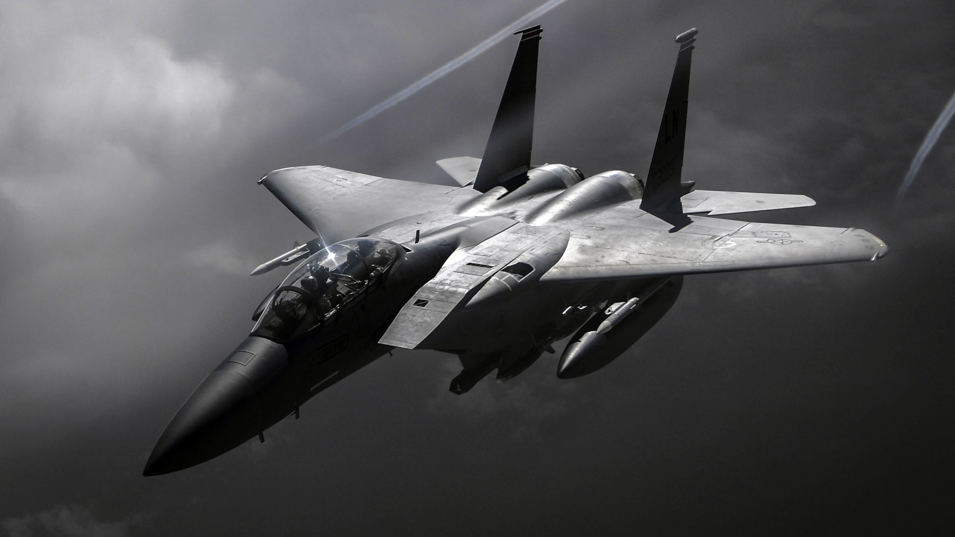 fighter-bomber, UNITED STATES AIR FORCE, 1080P, Strike Eagle, McDonnell Douglas, American double, F-15E, HD Wallpaper