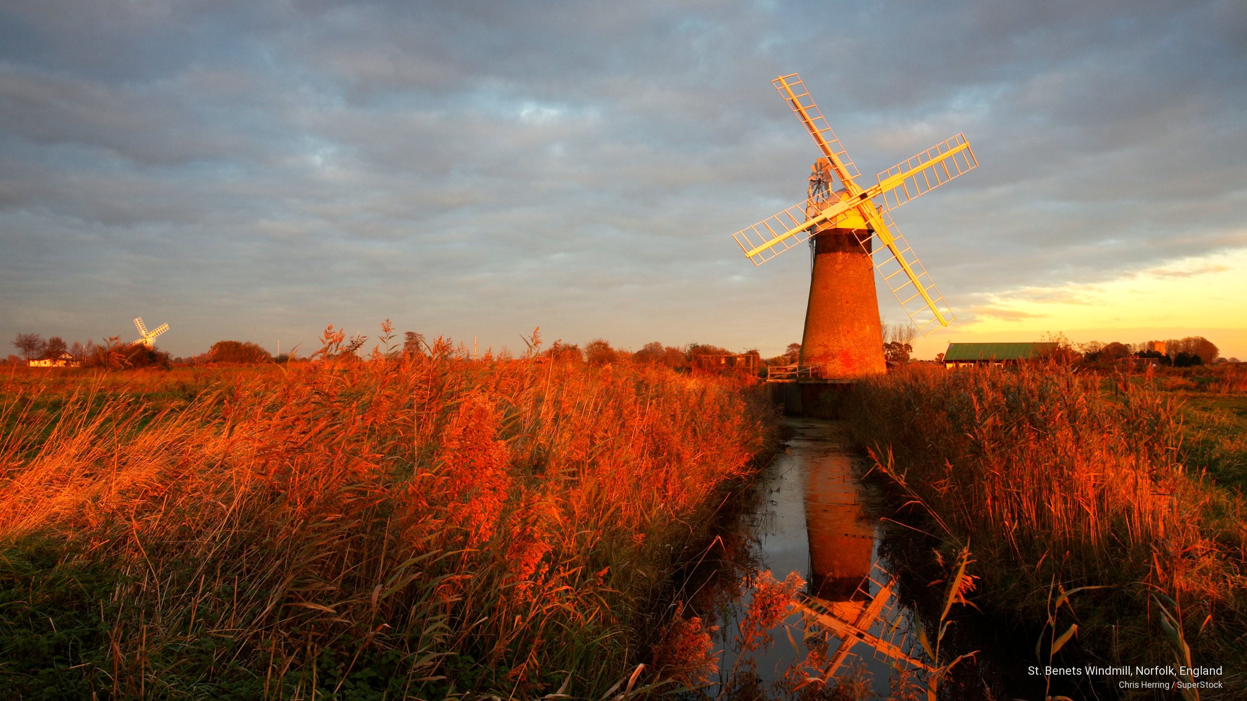 norfolk, windmill, 2K, Architecture, benets, england, st, HD Wallpaper