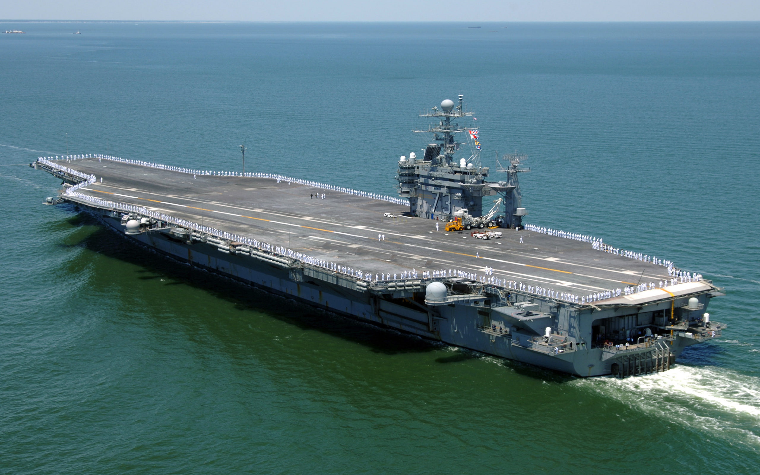 homeport, 2K, uss, returns, n, nimitz, carrier, class, aircraft, sailors, navy, george, norfolk, man, ship, rail, aboard, s, washington, us, HD Wallpaper