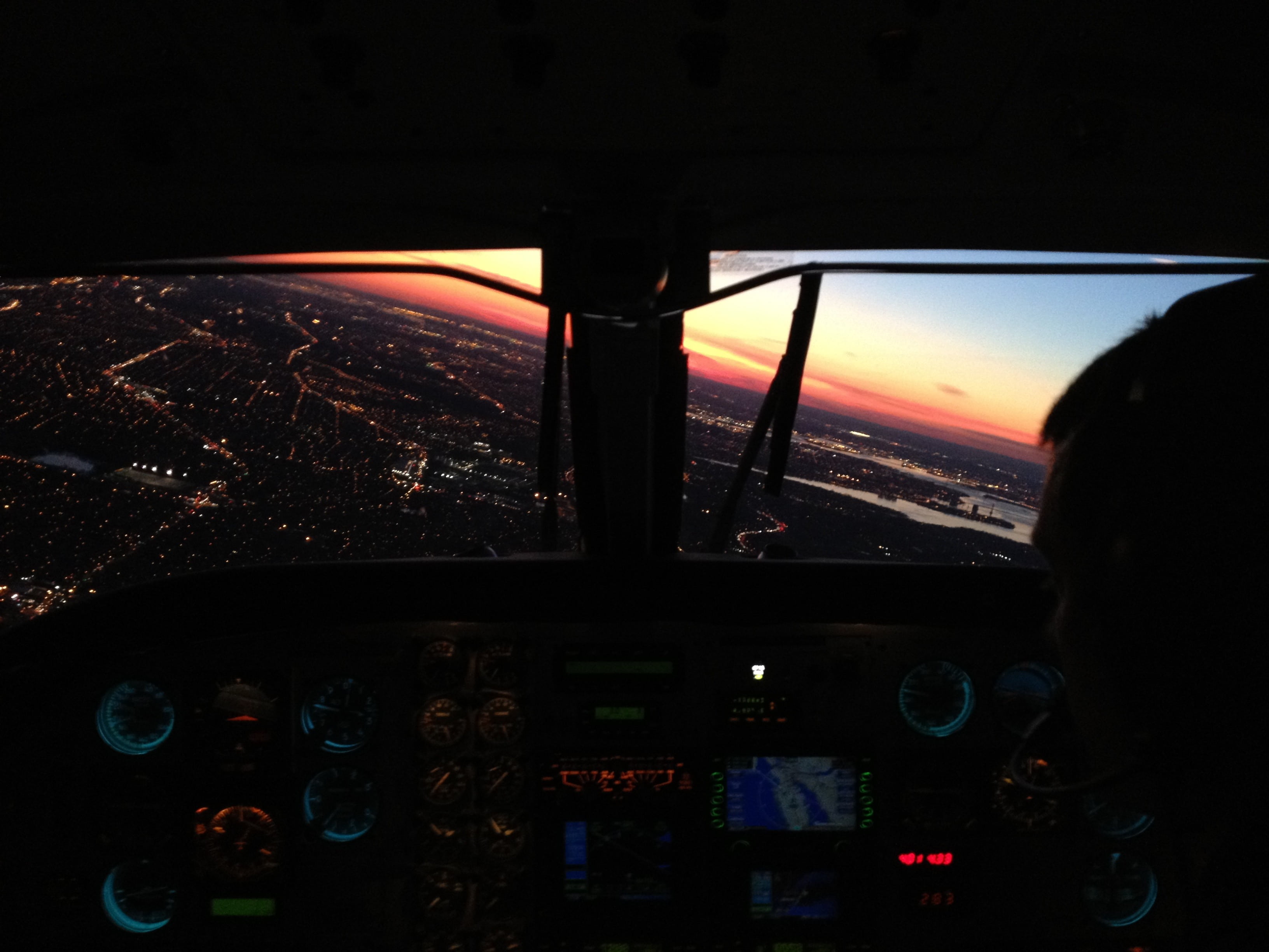 control panel, sky, aerospace industry, flying, windshield, philadelphia, airplane, sunset, king air, car, no people, control, dusk, window, 2K, on the move, HD Wallpaper