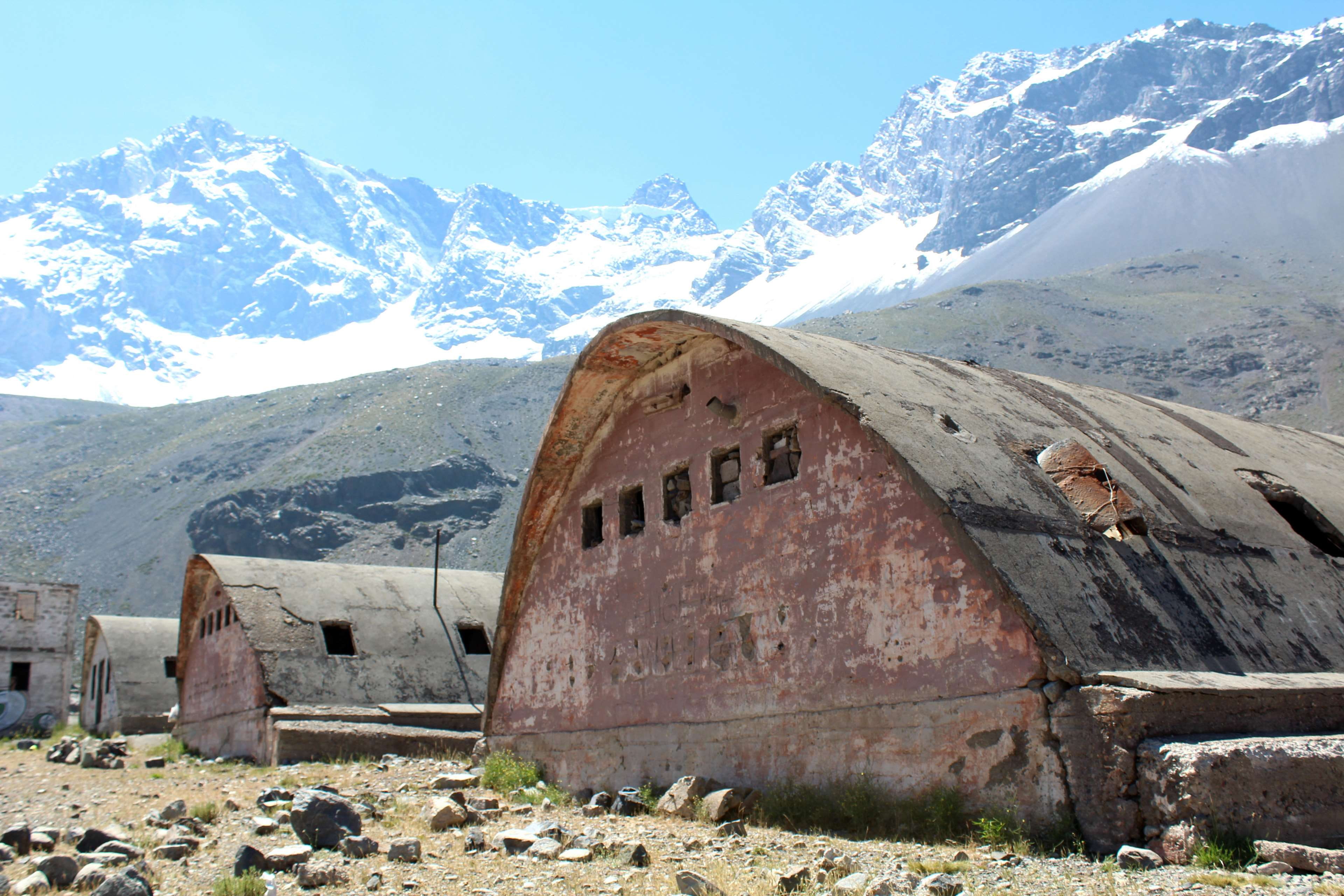 winter, the past, no people, ruined, abandoned, snowcapped mountain, scenics - nature, outdoors, architecture, military base, building exterior, mountain range, HD Wallpaper