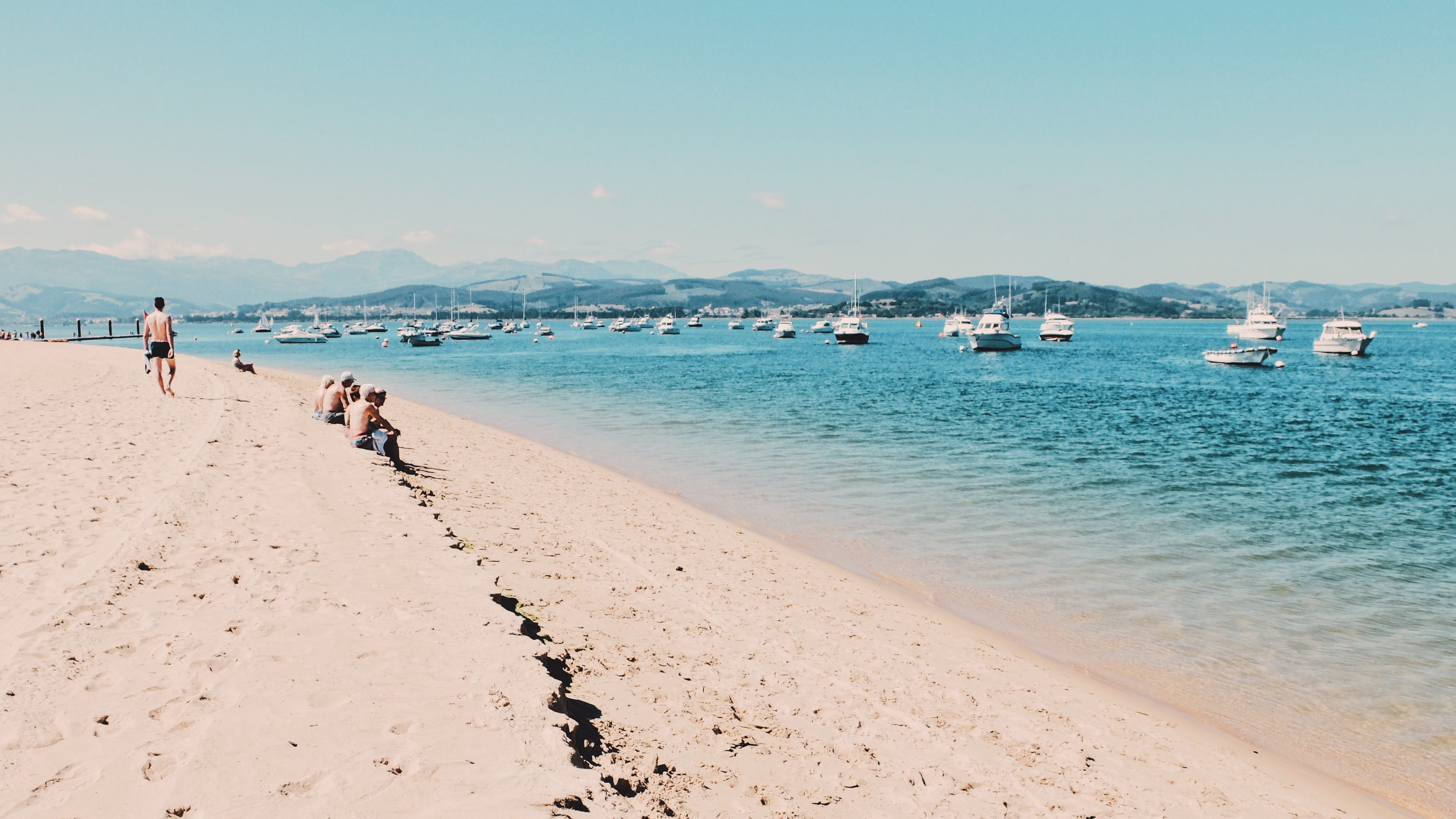 4K, holiday, outdoors, scenics - nature, trip, day, incidental people, beauty in nature, spain, holidays, vacations, leisure activity, beach, lifestyles, HD Wallpaper