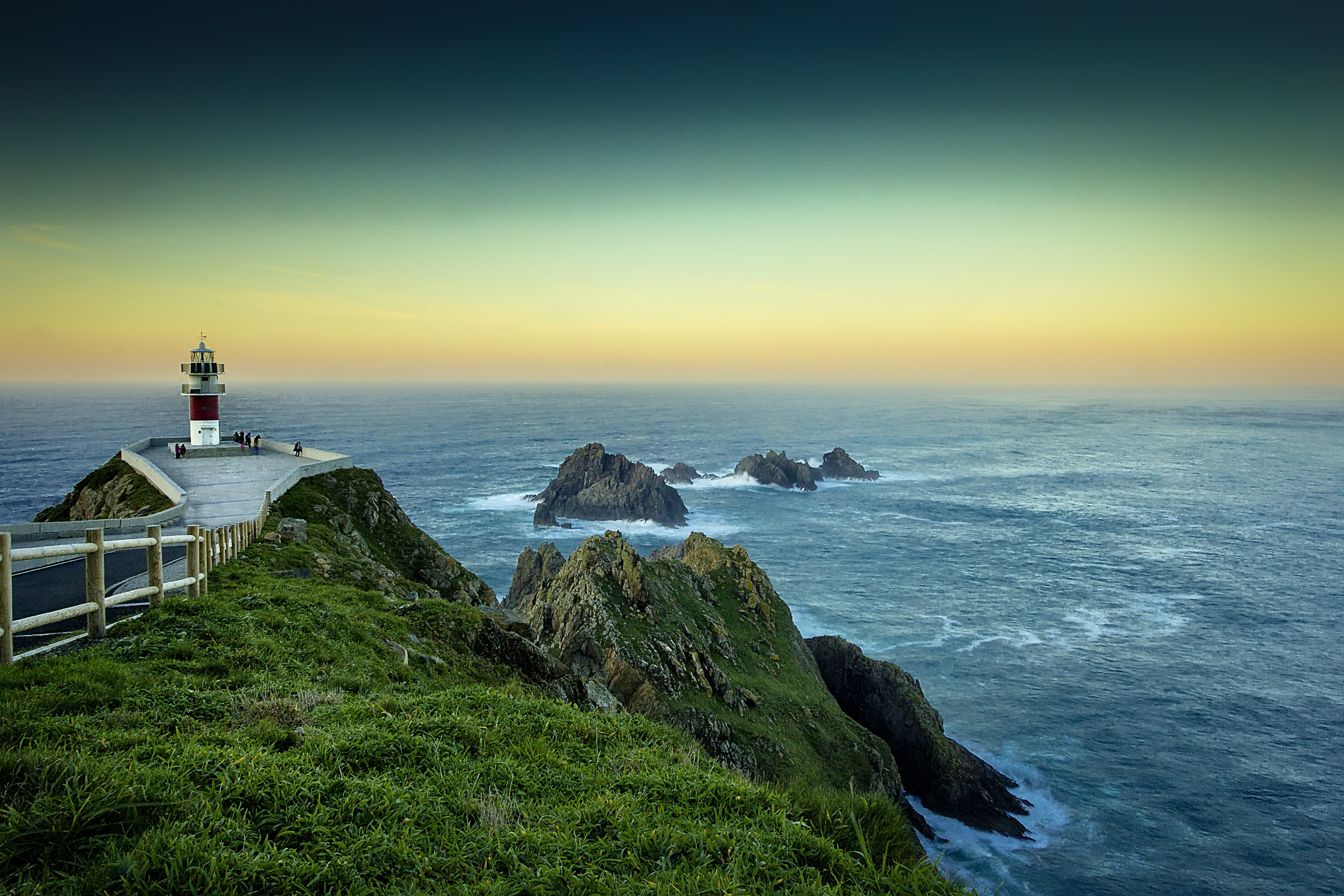 Coruña, water, Faro, body, beside, nature, creek, lighthouse, Galicia, Cabo Ortegal, sea, A Coruña, Faru, 4K, coastline, body of water, HD Wallpaper