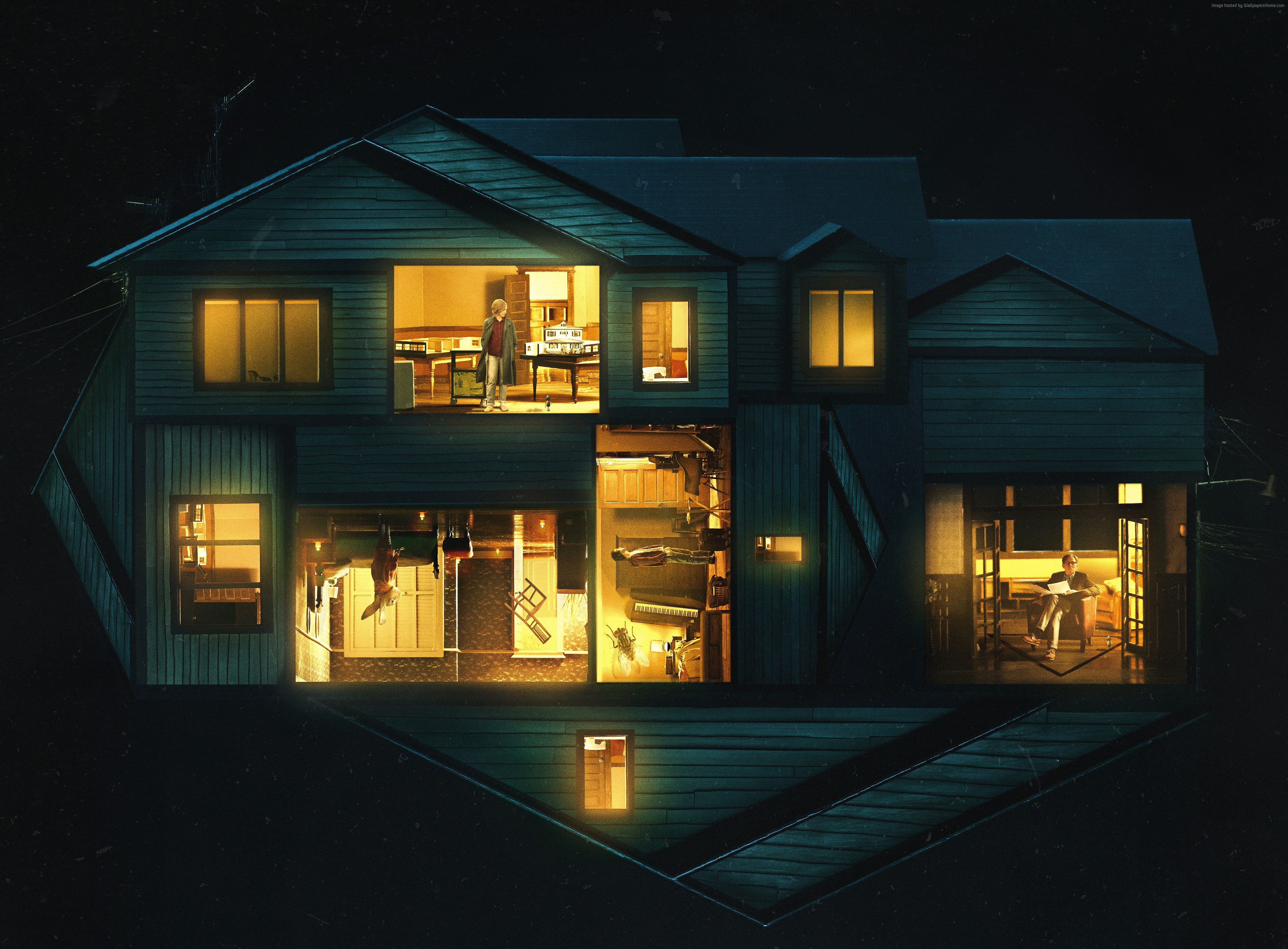 Hereditary, Gabriel Byrne, 4K, poster, 4K, Toni Collette, Alex Wolff, HD Wallpaper
