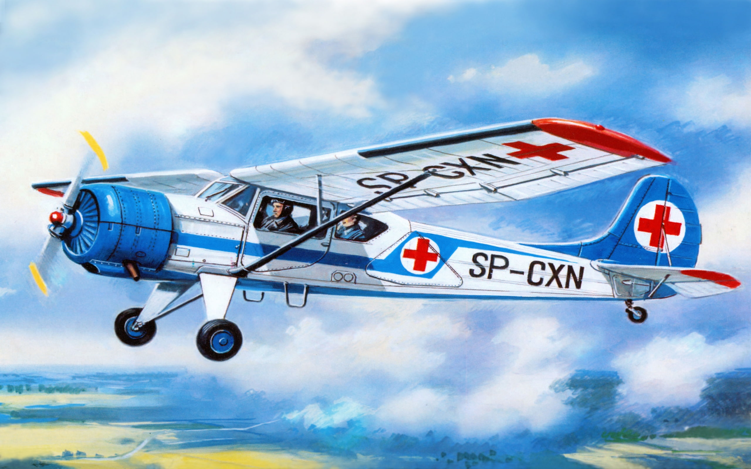 airplane, 2K, painting, photos, aviation, flight, art, yak, HD Wallpaper