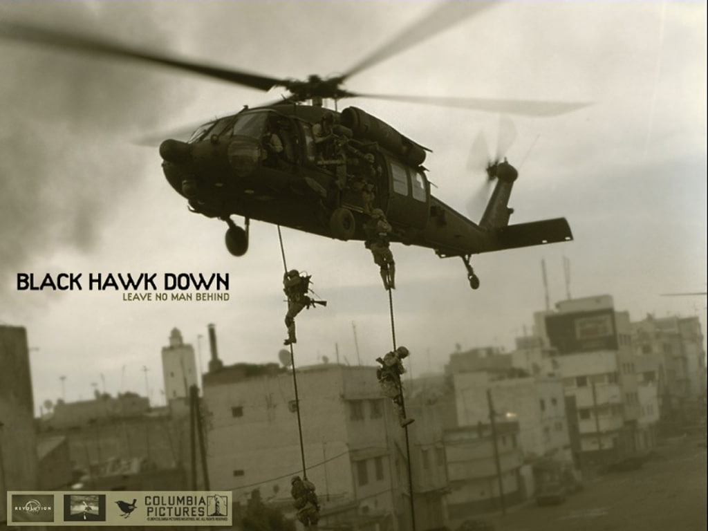 480P, x, uh, movies, art, black, hawk, entertainment, Black Hawk Down, hd, HD Wallpaper