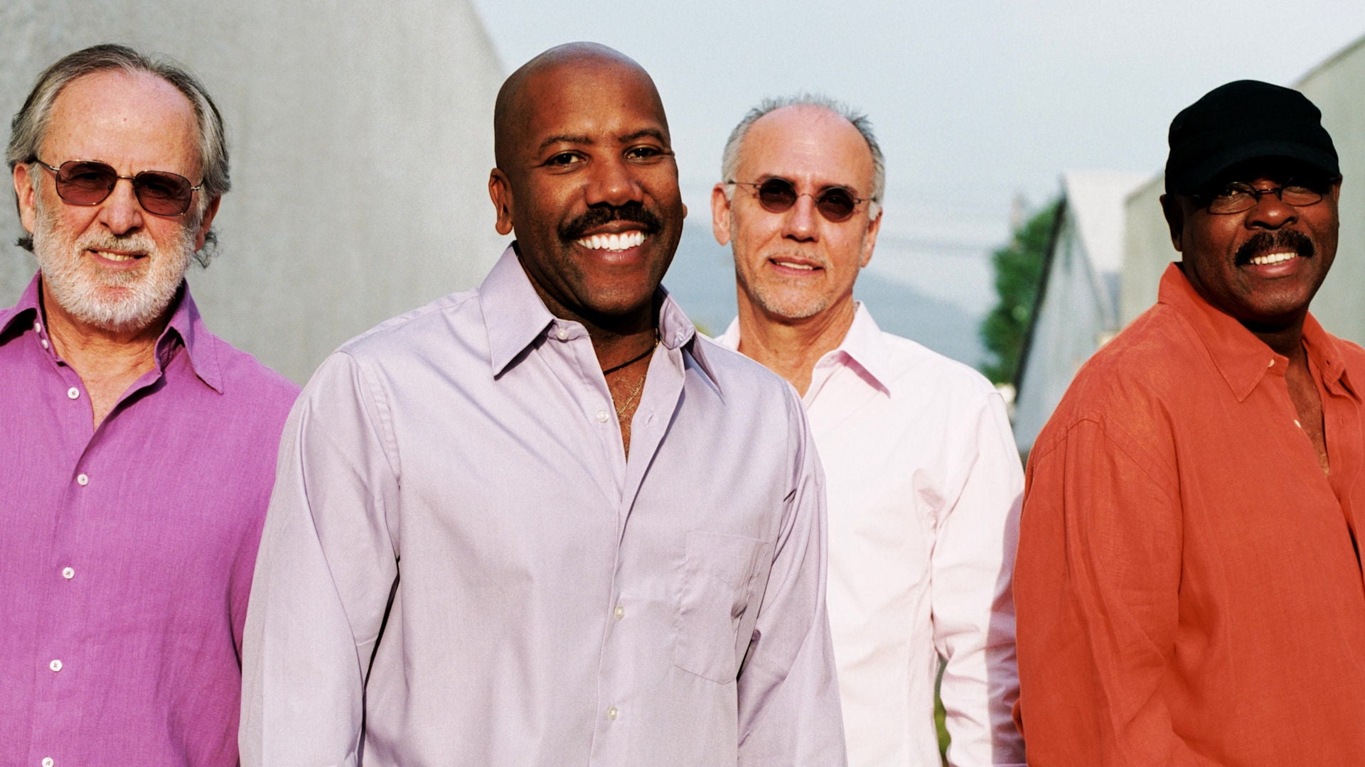 1080P, people, s, smiling, dress, mature adult, happiness, adult, hair loss, shirts, looking at camera, shirt, bald, beard, fourplay, males, standing, HD Wallpaper