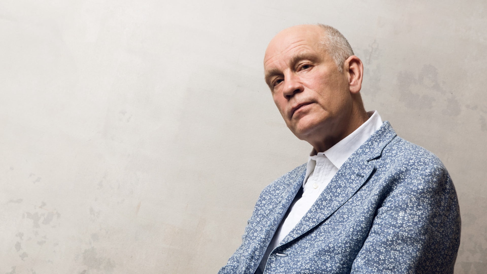 senior adult, adult, actor, mature adult, gray, senior men, 1080P, wall - building feature, concrete, shirt, john malkovich, men, contemplation, standing, HD Wallpaper