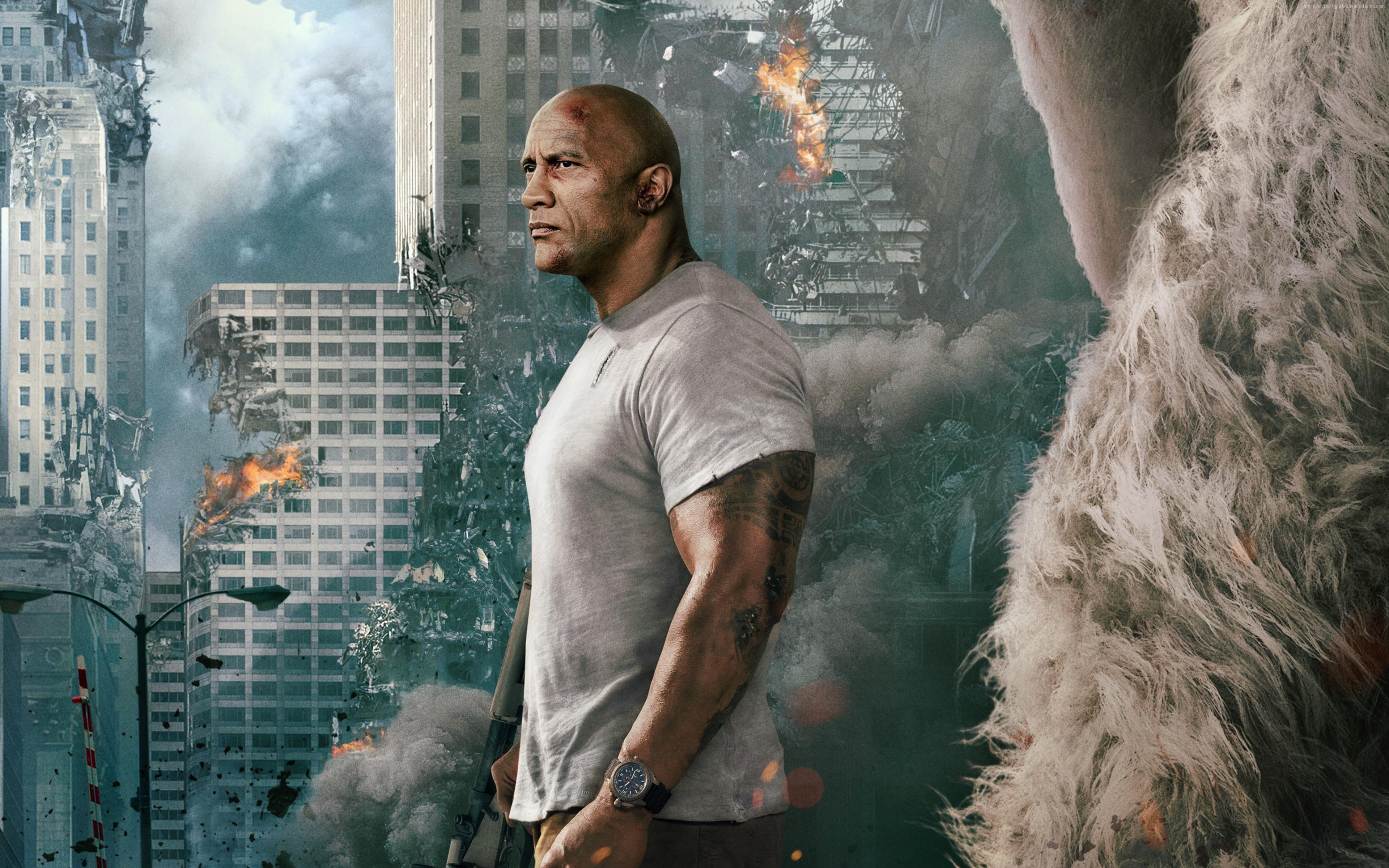 lifestyles, built structure, Dwayne Johnson, looking away, outdoors, smoke - physical structure, young men, architecture, three quarter length, side view, HD Wallpaper