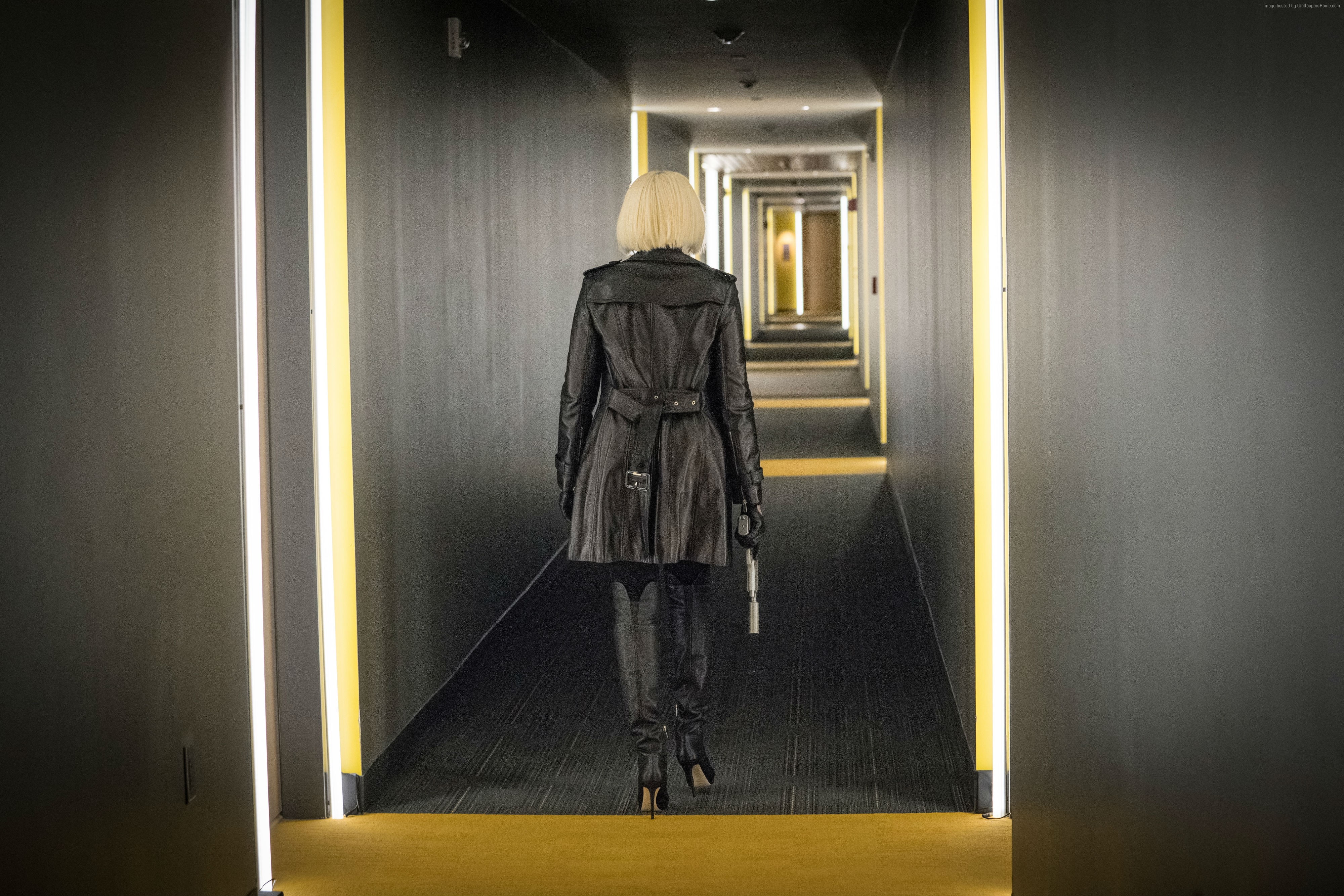 sign, wall - building feature, adult, women, Taraji P. Henson, arcade, architecture, standing, Proud Mary, full length, illuminated, men, 4K, rear view, HD Wallpaper