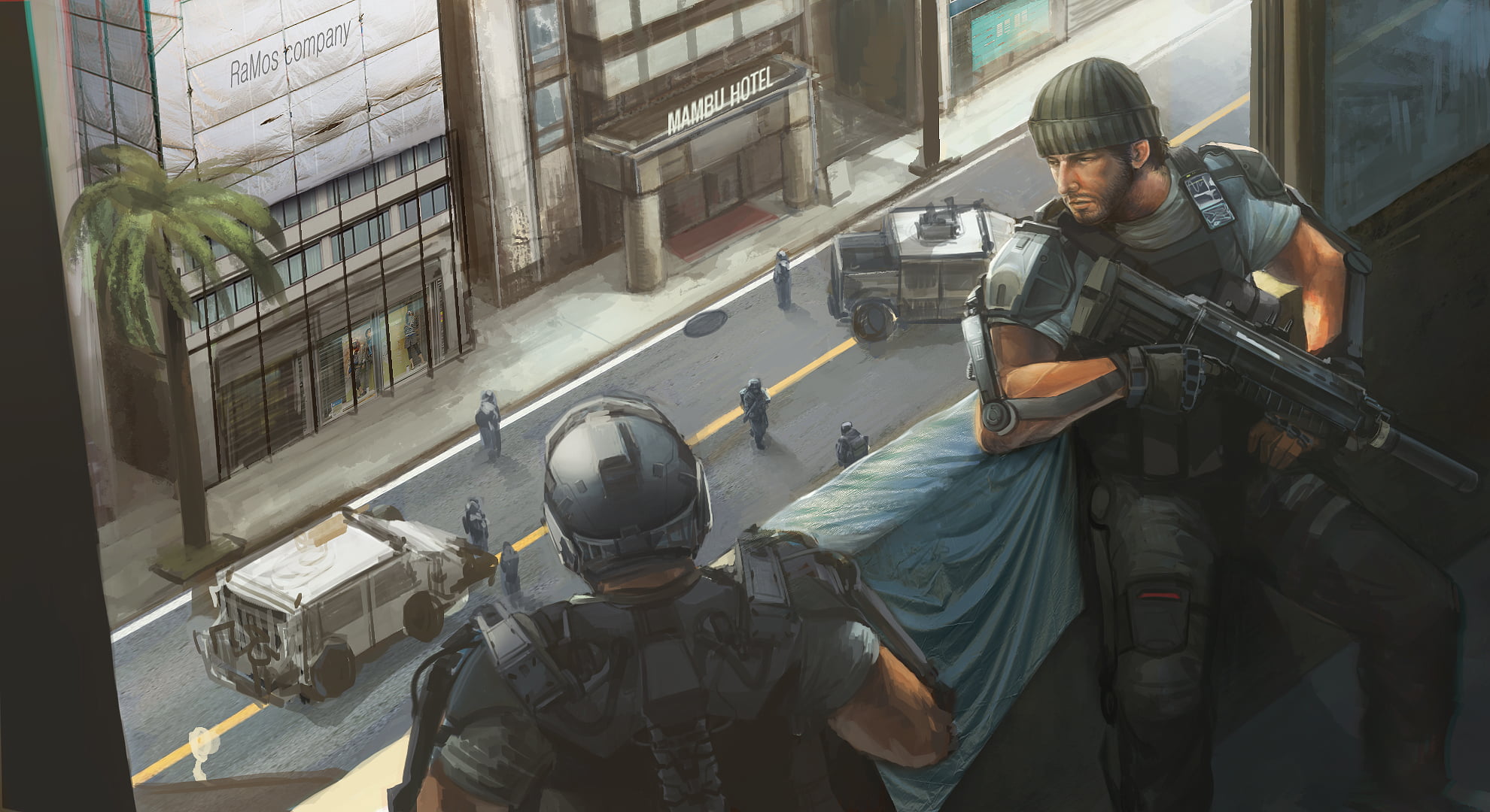 safety, clothing, security Staff, government, architecture, day, uSA, military, surveillance, pistol, waist up, men, 1080P, occupation, bulletproof Vest, HD Wallpaper