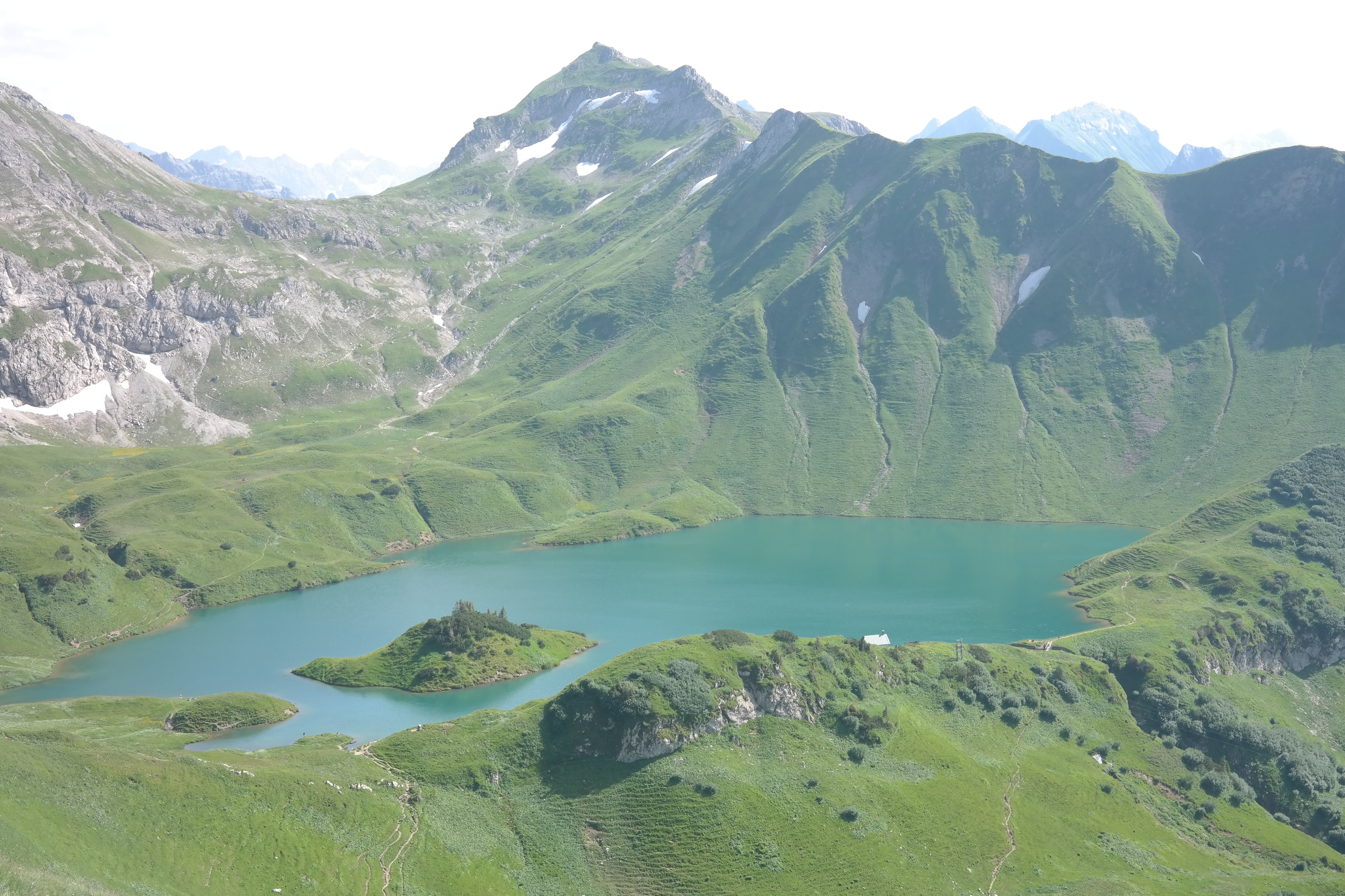 beauty in nature, water, schrecksee, no people, tranquility, non-urban scene, 5K, environment, allgäu alps, scenics, turquoise colored, lahnerkopf, lake, HD Wallpaper