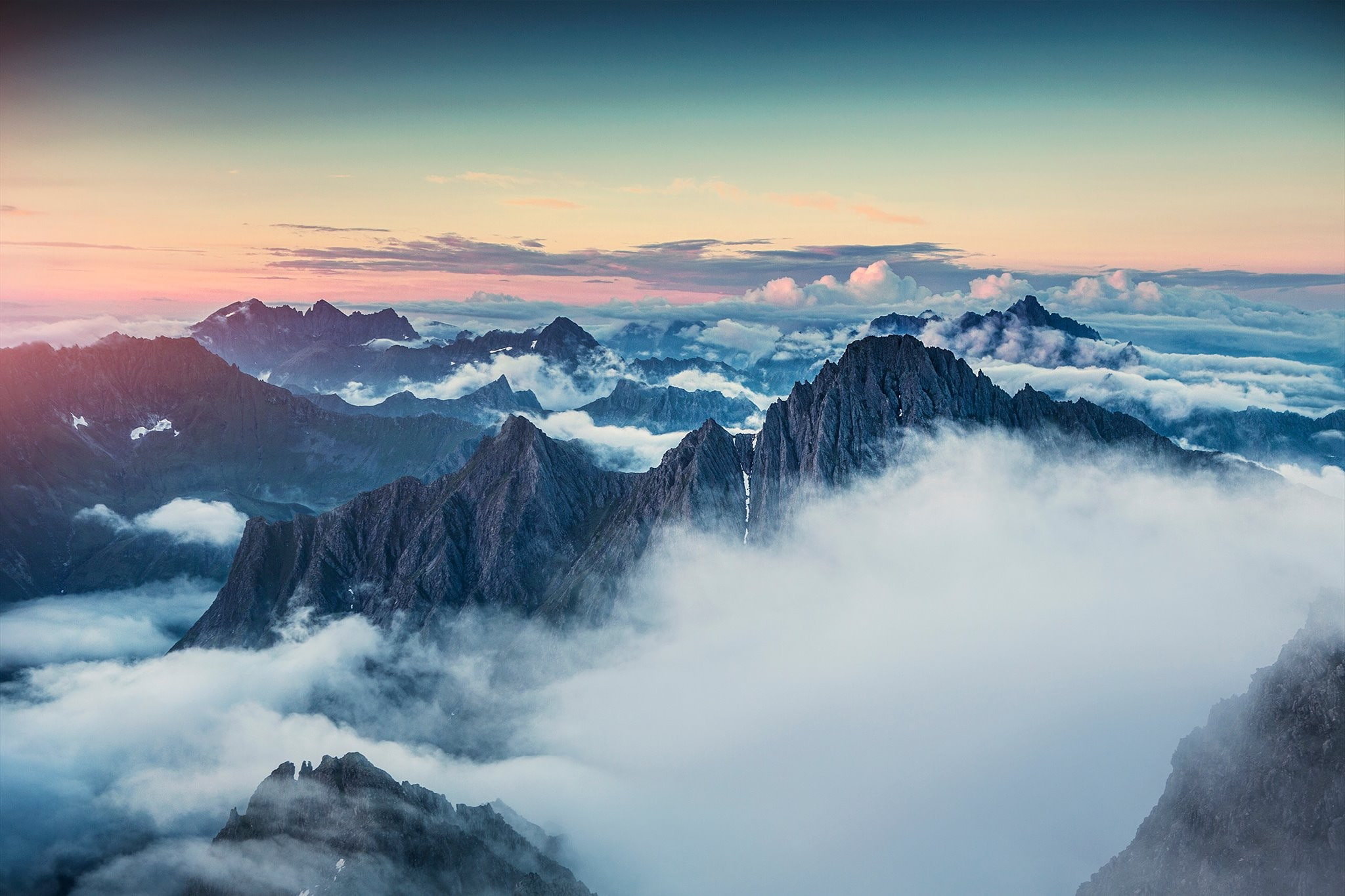 nature, Norway, mountains, sky, 1080P, Saudehornet, Marius beck dahle, photography, sunset, landscape, HD Wallpaper