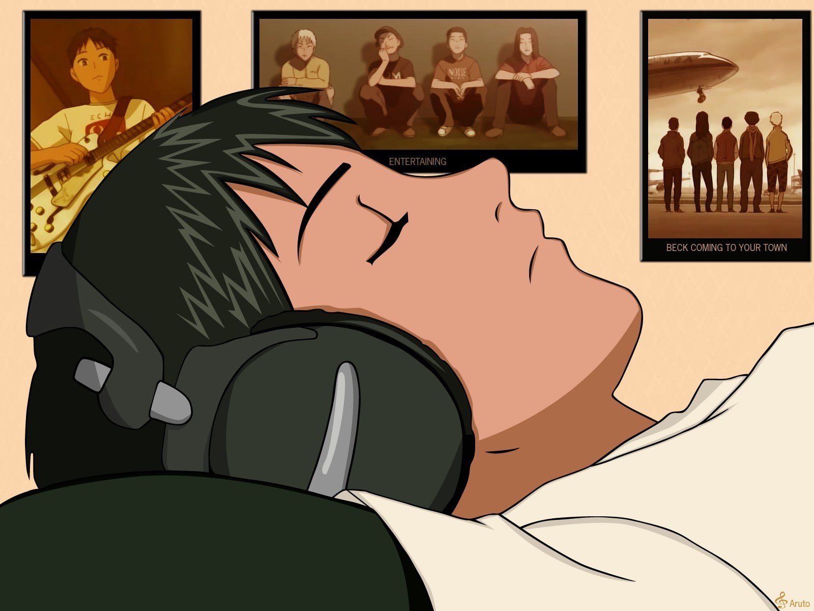 people, 720P, men, lifestyles, Pictures, close-up, Headphones, women, adult, Recreation, sitting, relaxation, representation, Tanaka yukio, indoors, communication, HD Wallpaper