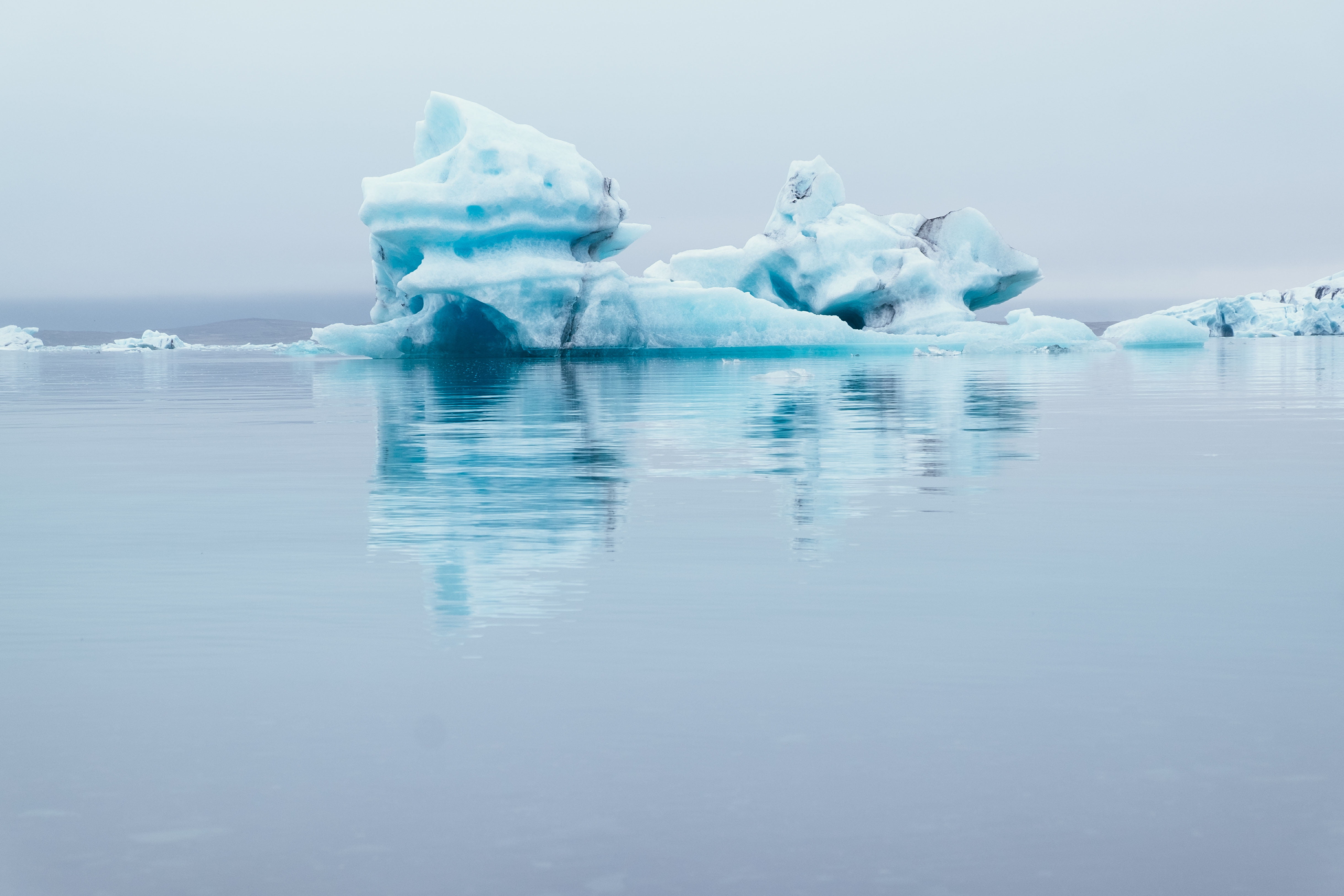 waterfront, no people, beauty in nature, jokulsarlon Lagoon, ice Floe, frozen, polar Climate, iceland, antarctica, sky, 4K, snow, vatnajokull, cold - Temperature, HD Wallpaper