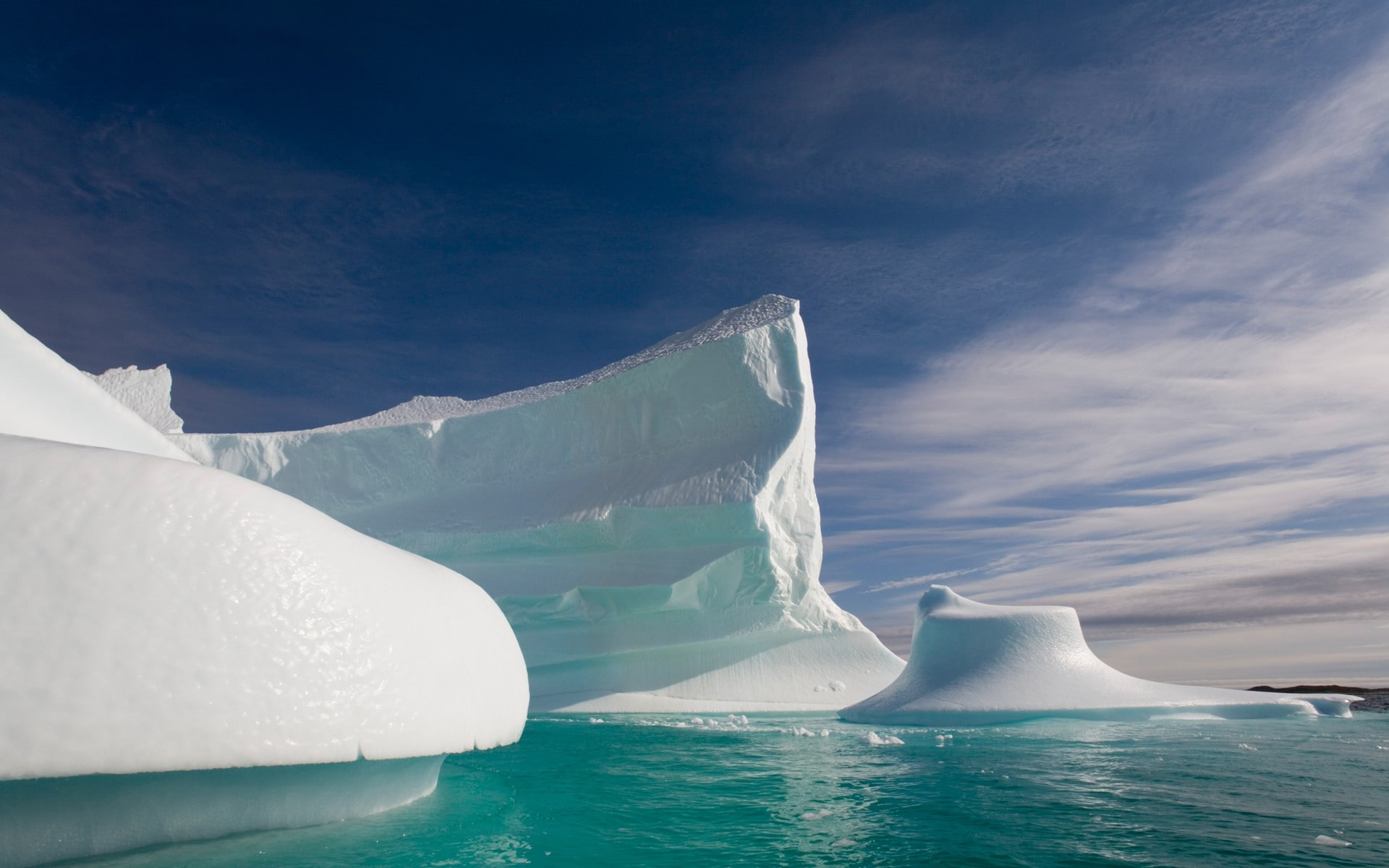 iceberg, ice, water, mountains, landscape, 1080P, nature, HD Wallpaper