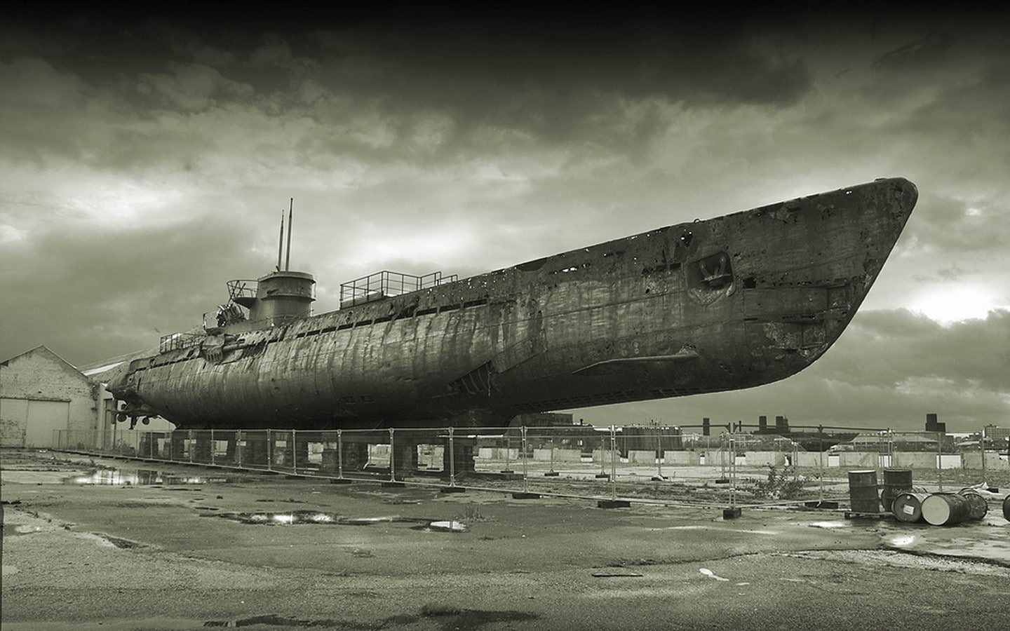 architecture, nature, built structure, air vehicle, business, building exterior, ship, submarine, transportation, mode of transportation, outdoors, history, HD Wallpaper