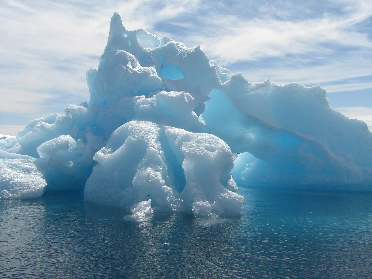 720P, tranquility, iceberg - ice formation, Arctic, beauty in nature, landscape, winter, no people, melting, environment, lagoon, cold temperature, outdoors, HD Wallpaper