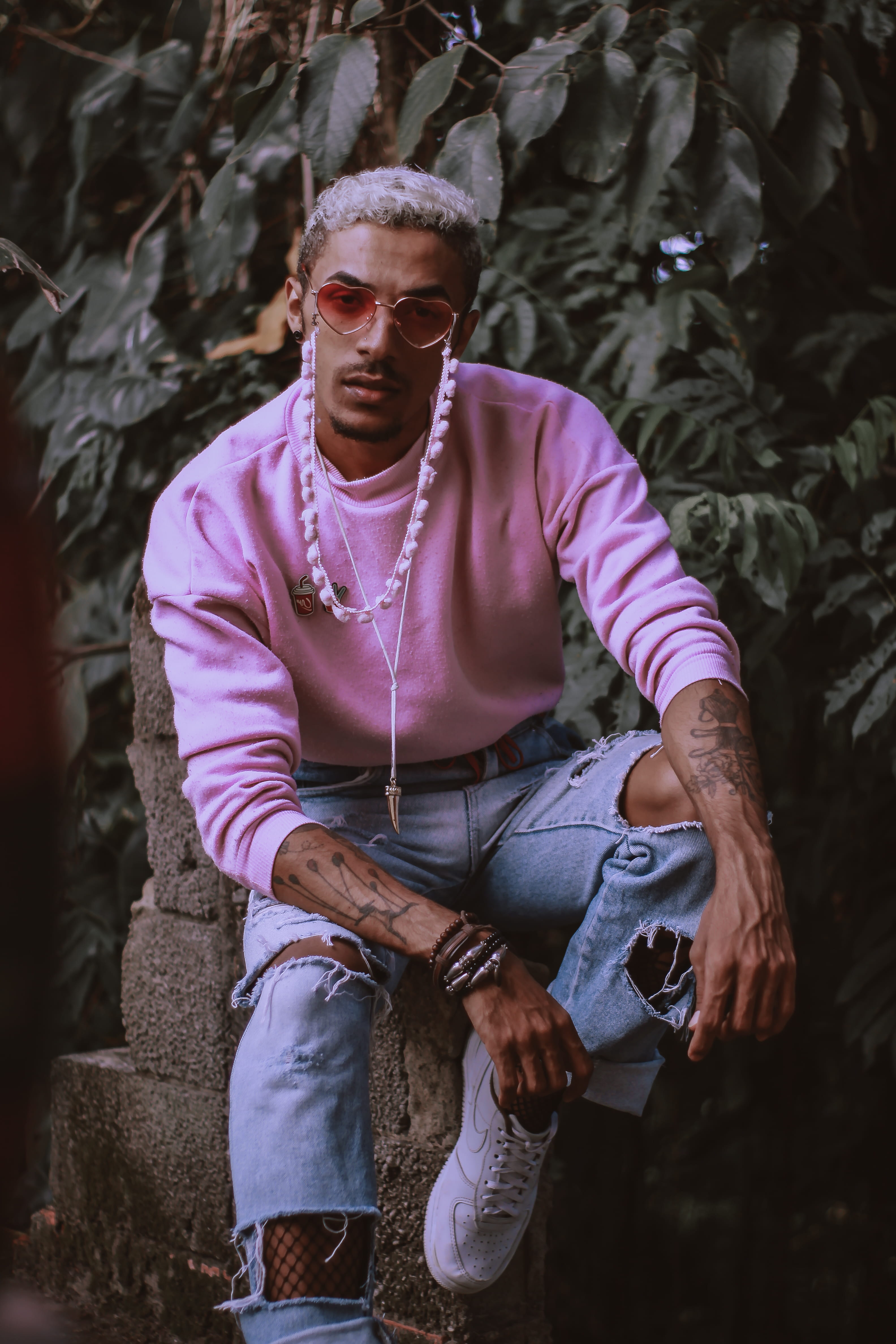 surface, front view, wearing, cinder, cinematic, closeup, concrete, photography, jumper, tone, males, color, focus on foreground, fashion, man, standing, Phone HD Wallpaper